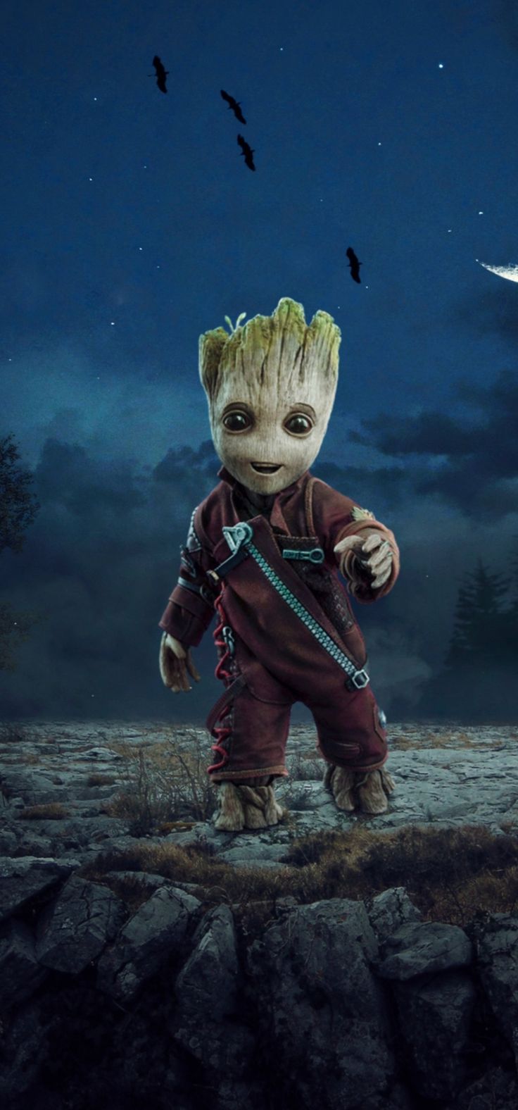 Baby groot, 3D wallpaper marvel