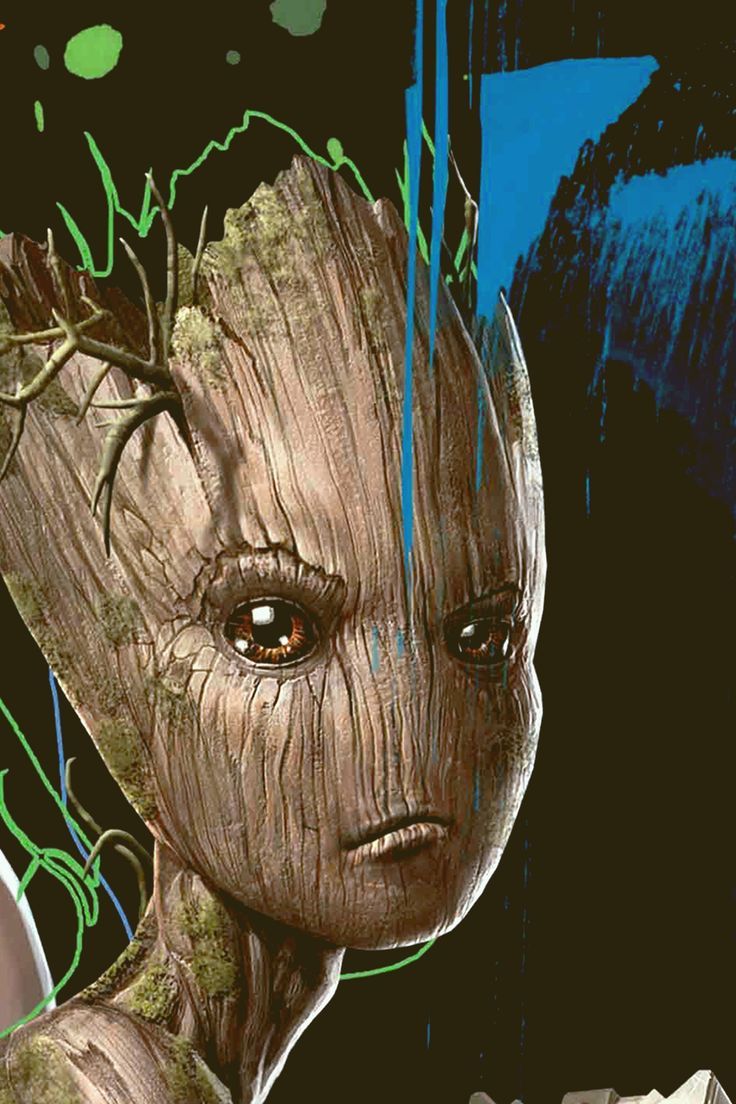 Baby Groot, Phone Wallpaper, marvel