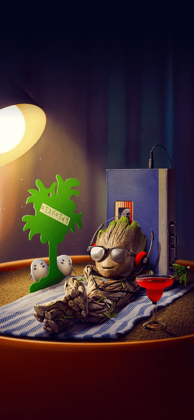 text from the I AM GROOT poster