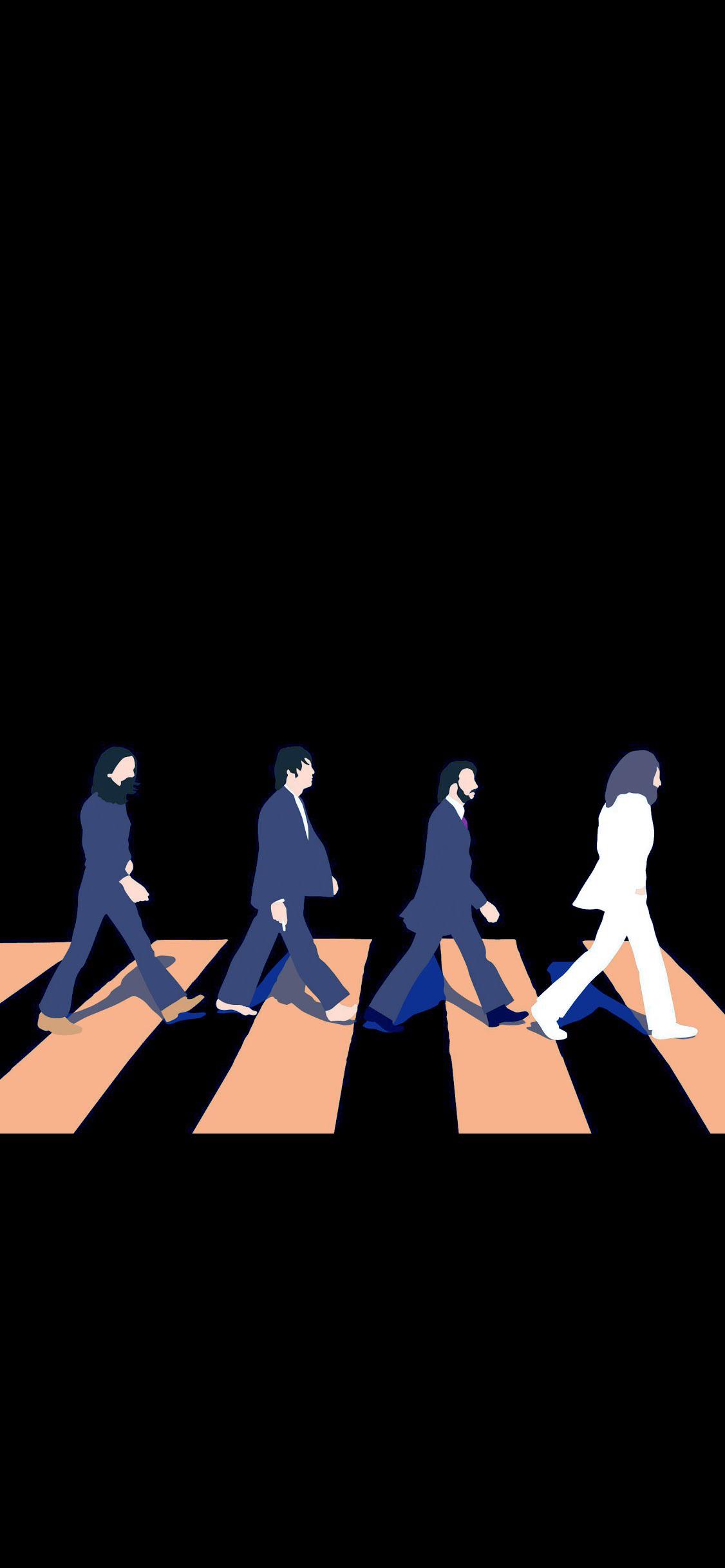 Minimalistic abbey road phone wallpaper
