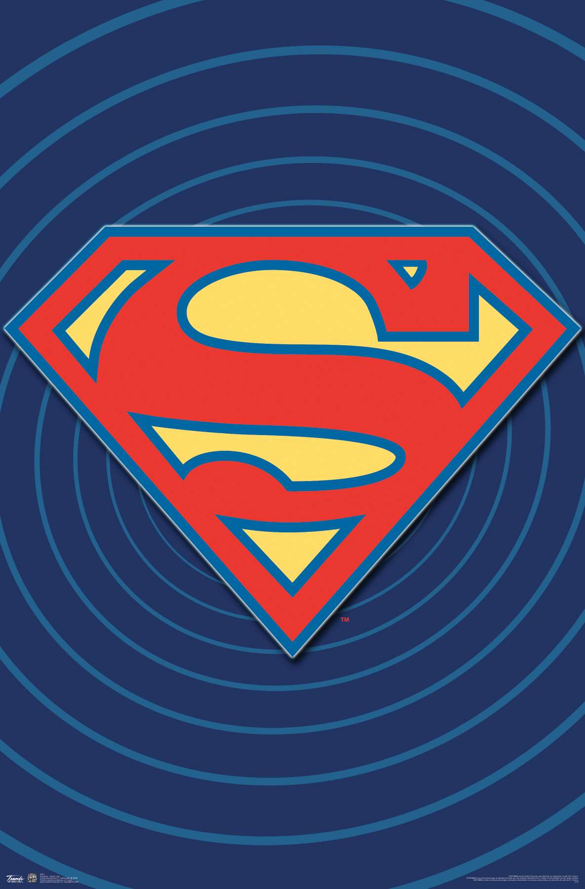 Trends International Superman Classic Logo Wall Poster 22.375 inch x 34 inch