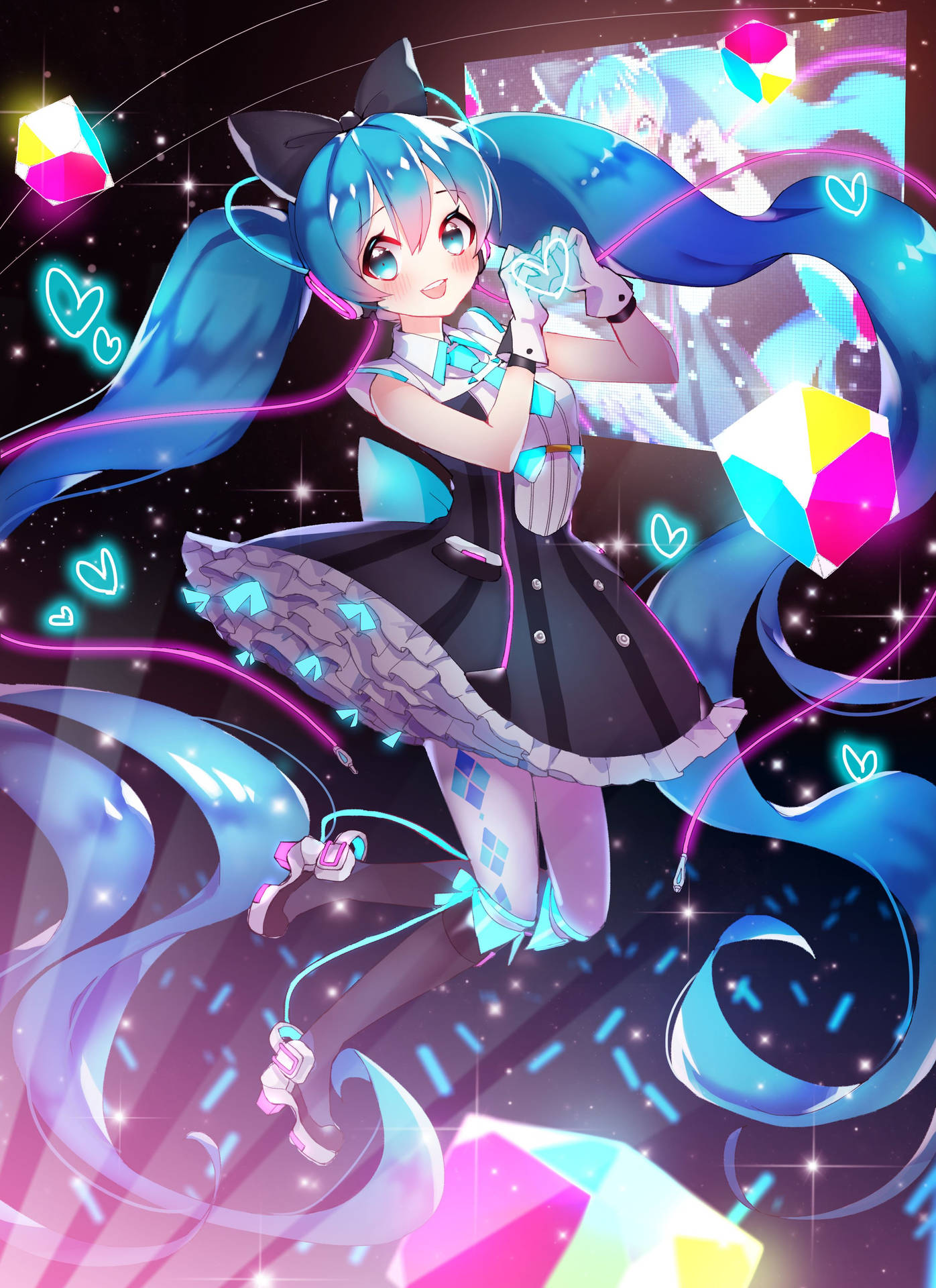Download Hatsune Miku Captivating Fans