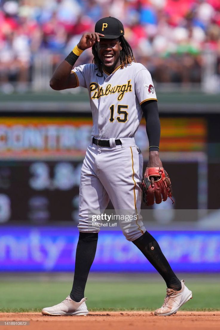 Oneil Cruz Smiling During Game Against