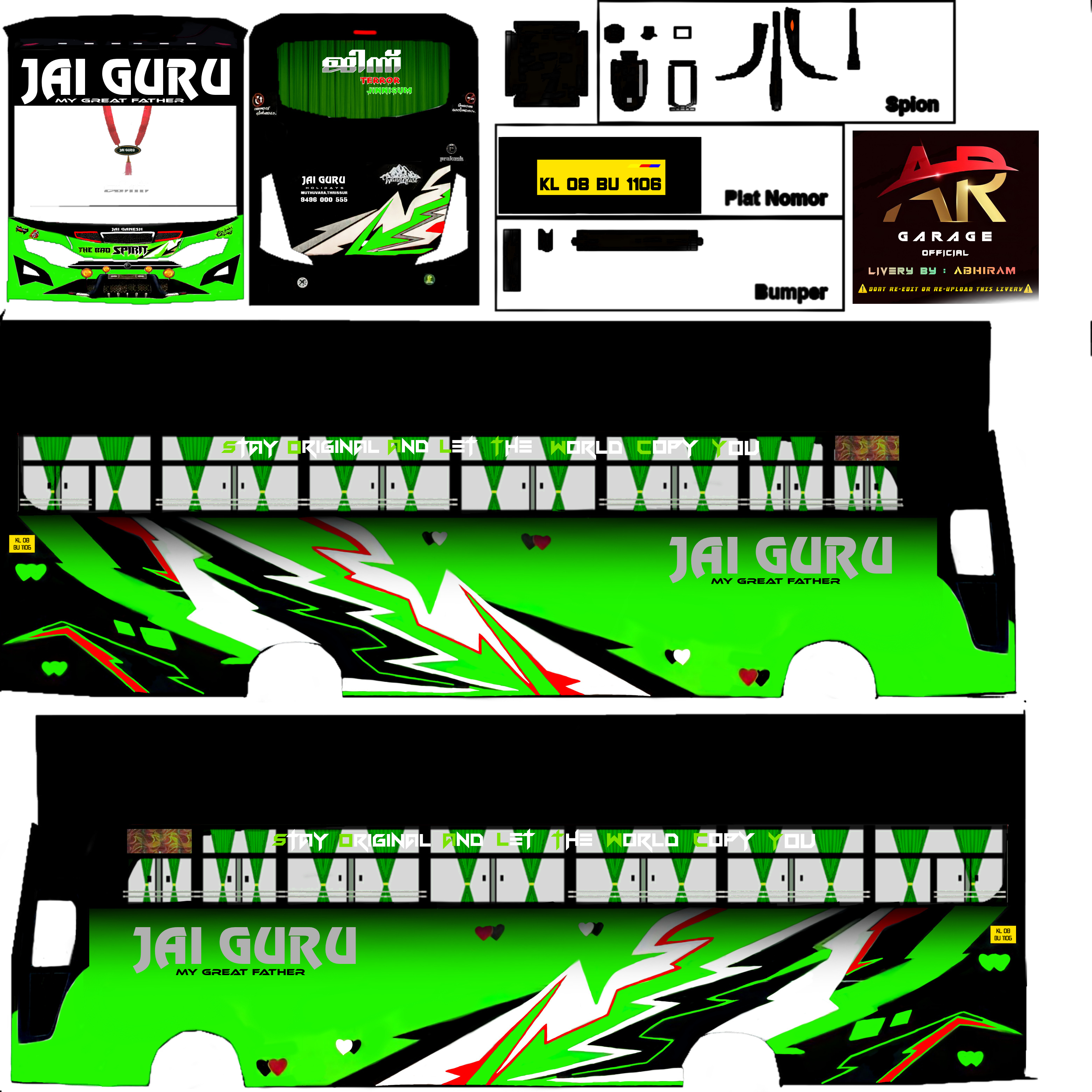 bus livery Image • KANYAKUMARI BUS