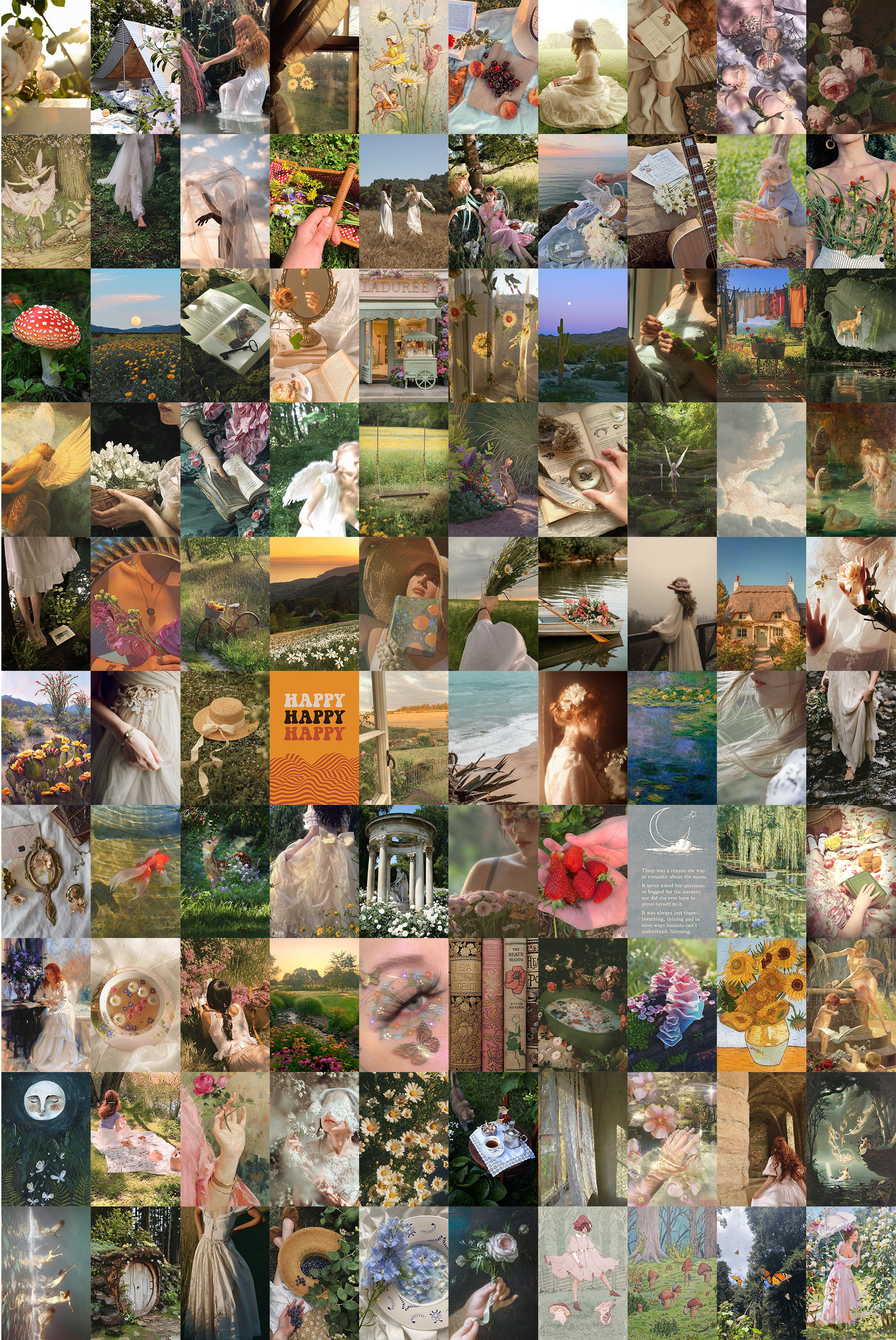 Cottagecore Wall Collage Kit