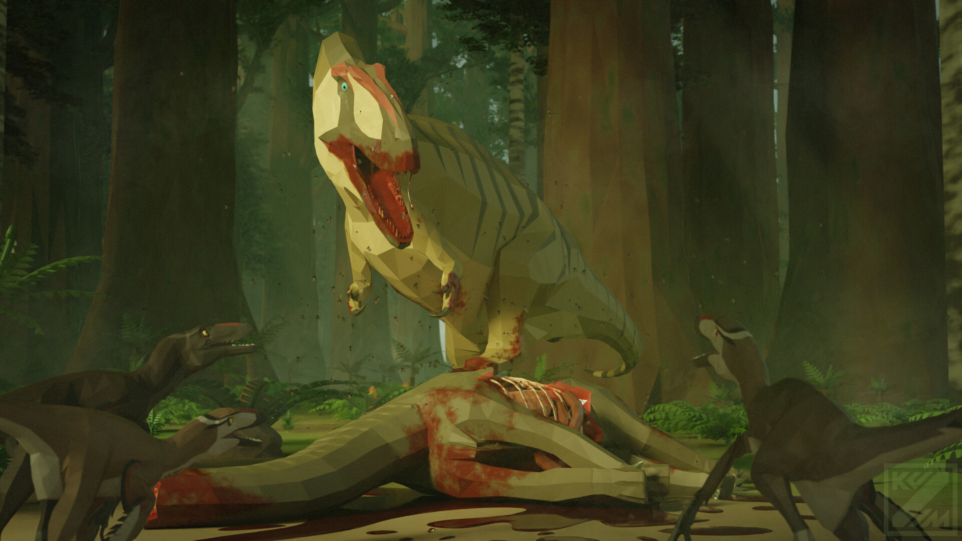 Low poly Paleoart set