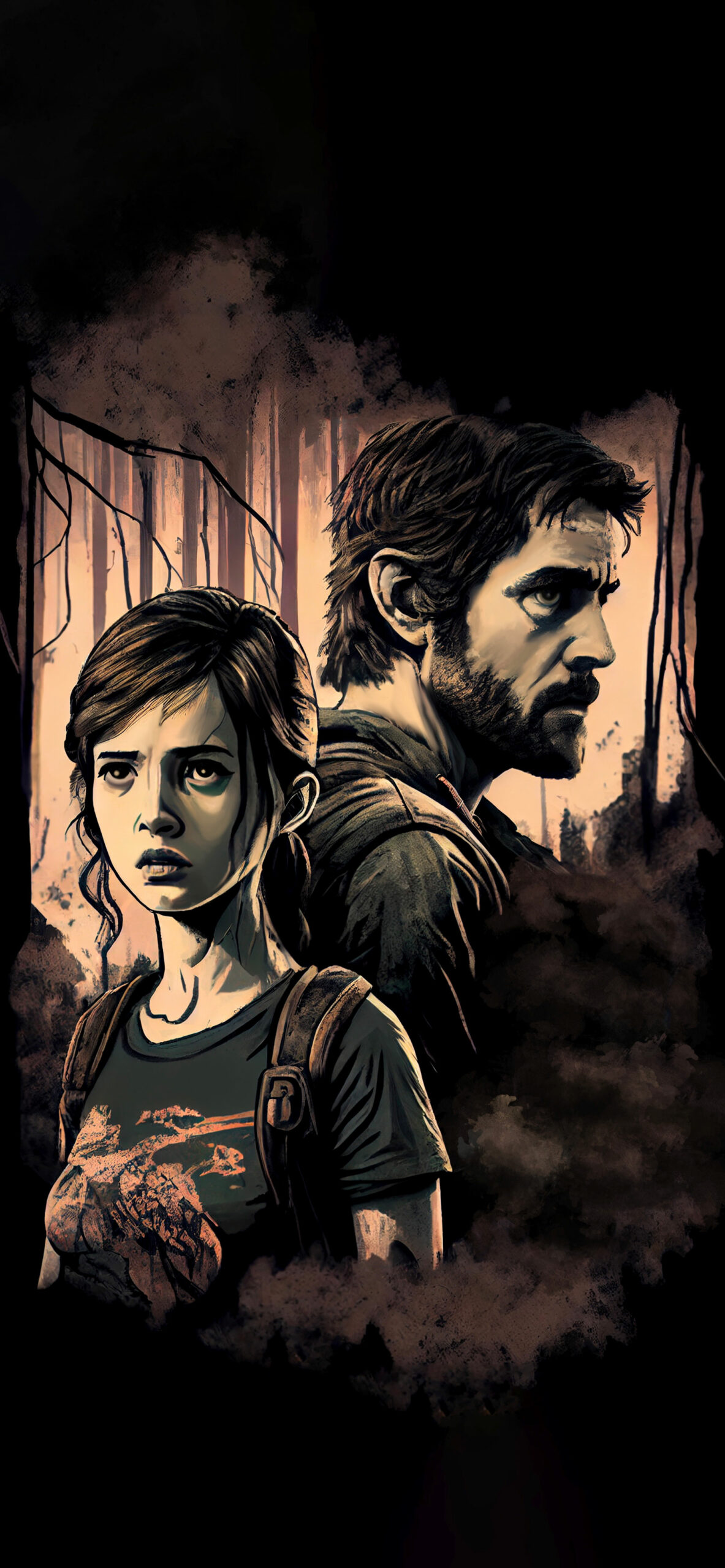 The Last of Us Joel & Ellie Wallpaper
