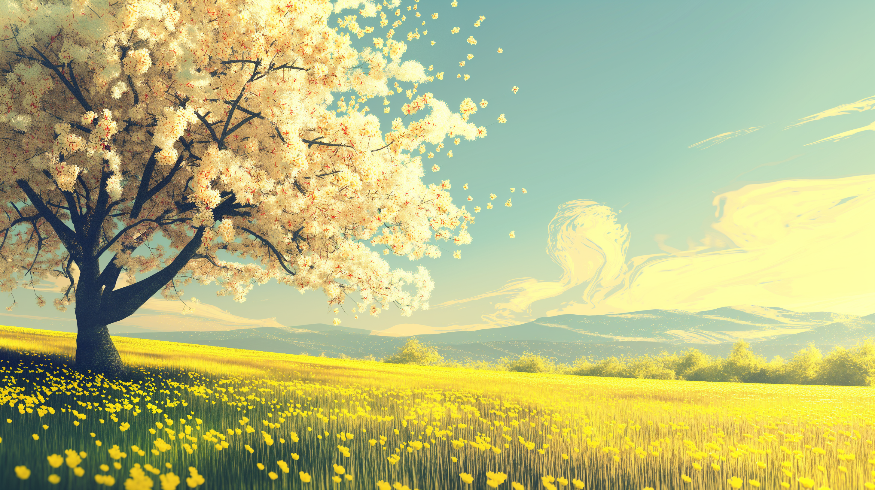 Spring Blossom Serenity HD Wallpaper