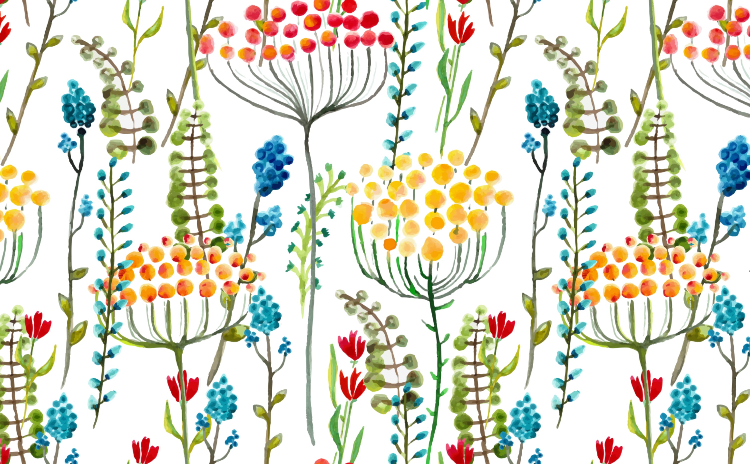 Delicate Flowers Wallpaper for Walls