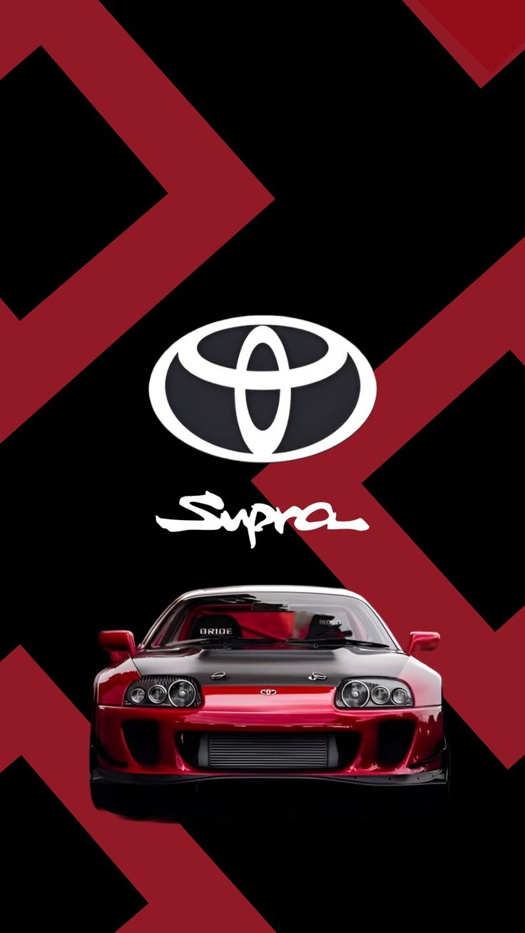 TOYOTA SUPRA MK4 RED WALLPAPER in 2024