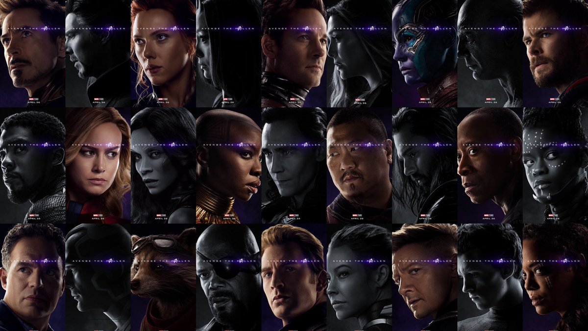 Avengers: Endgame character posters