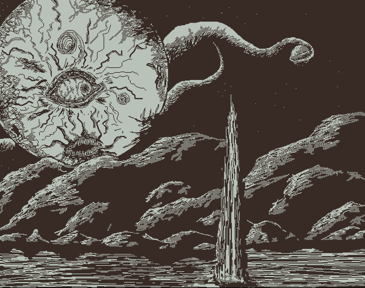 Hellstar Remina Inspired 1 Bit Art!, R