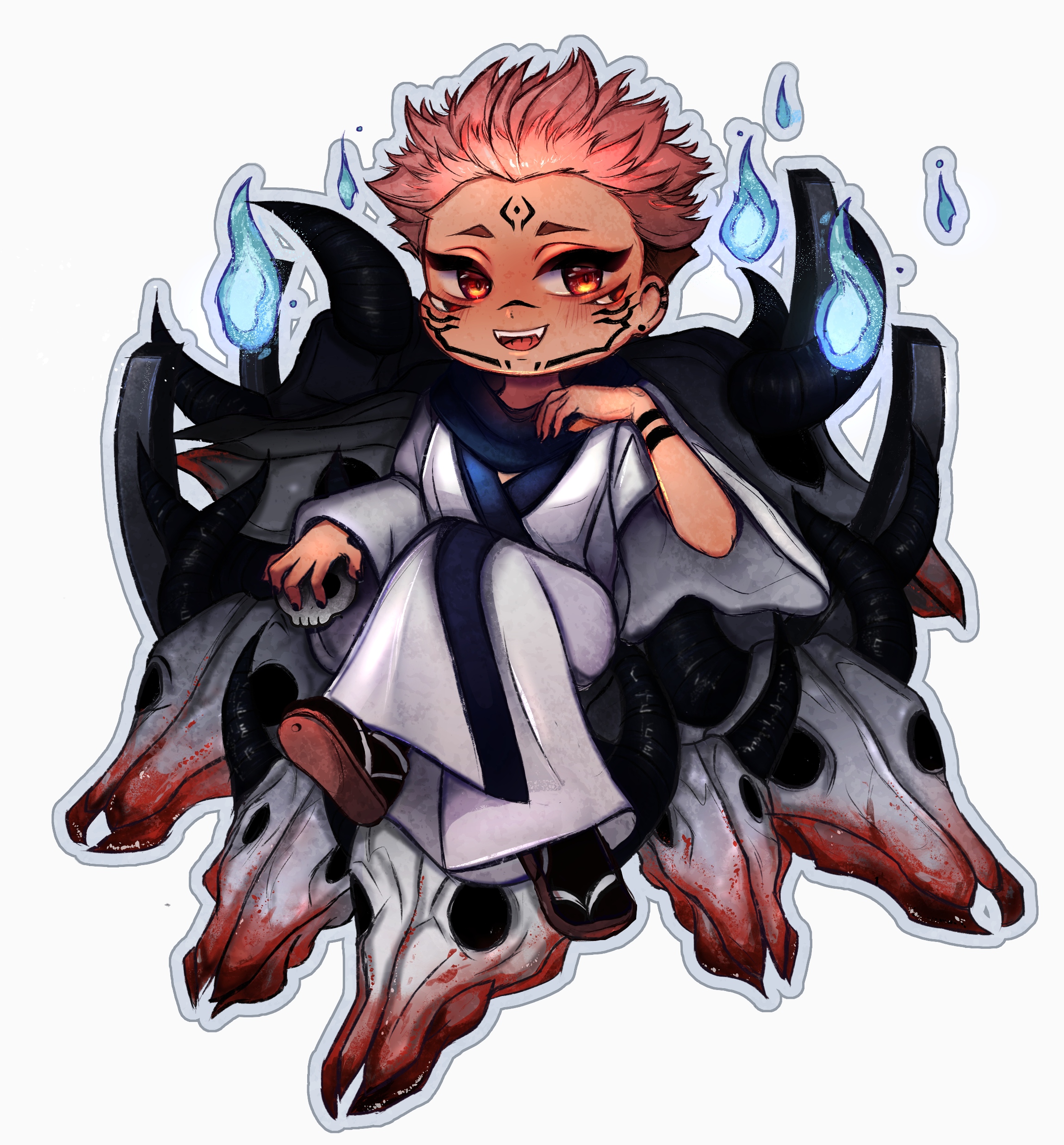 wholesome sukuna fanart