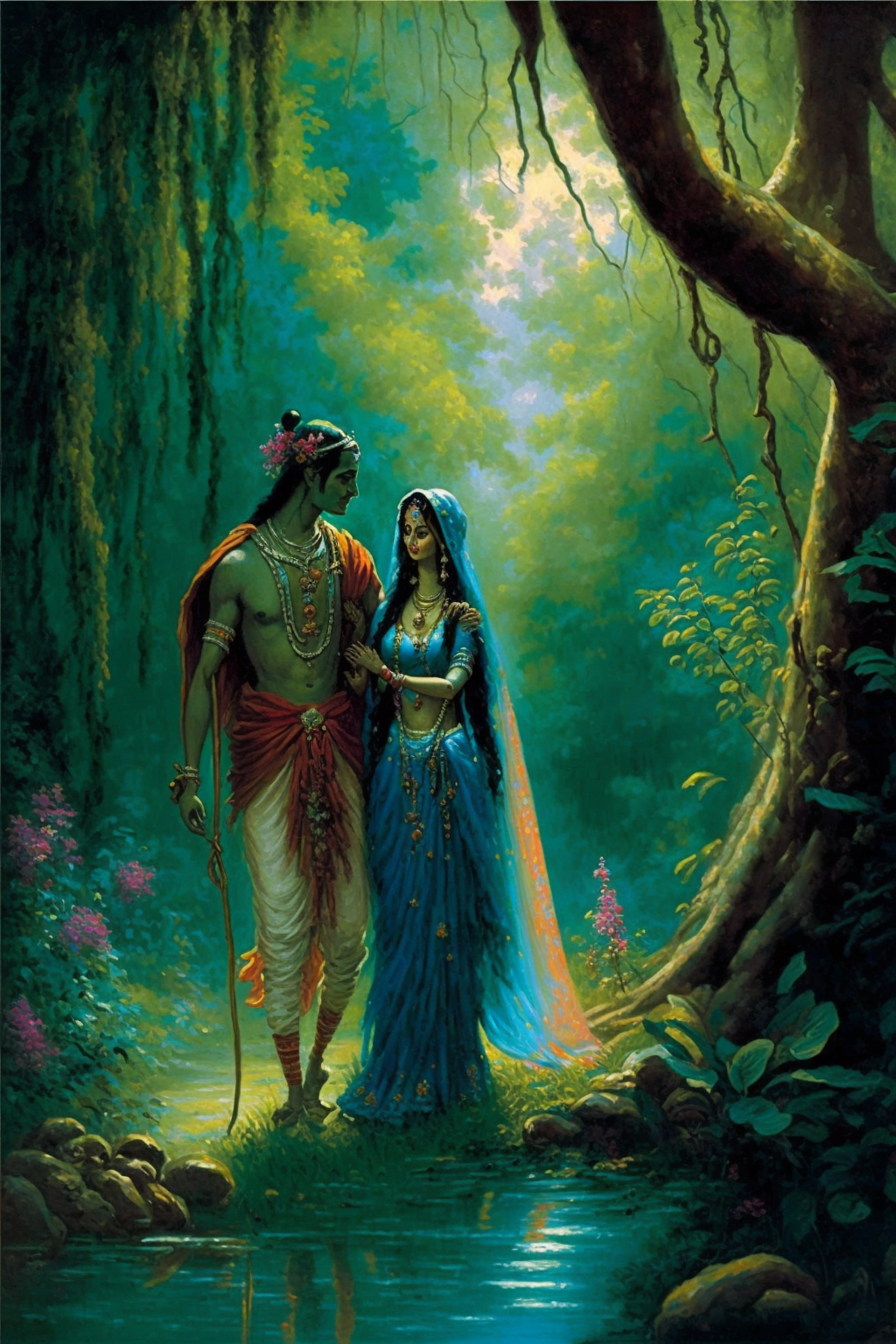e Lord Krishna and Radha