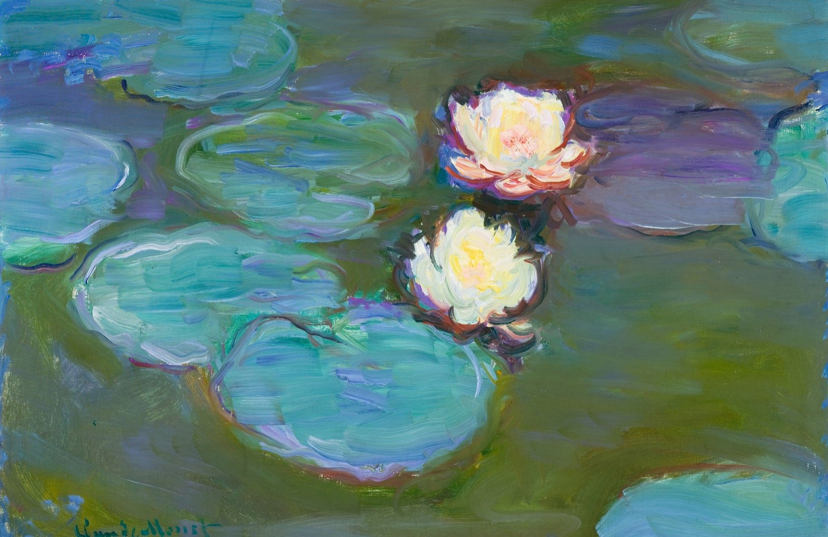Monet Water Lilies Painting Art