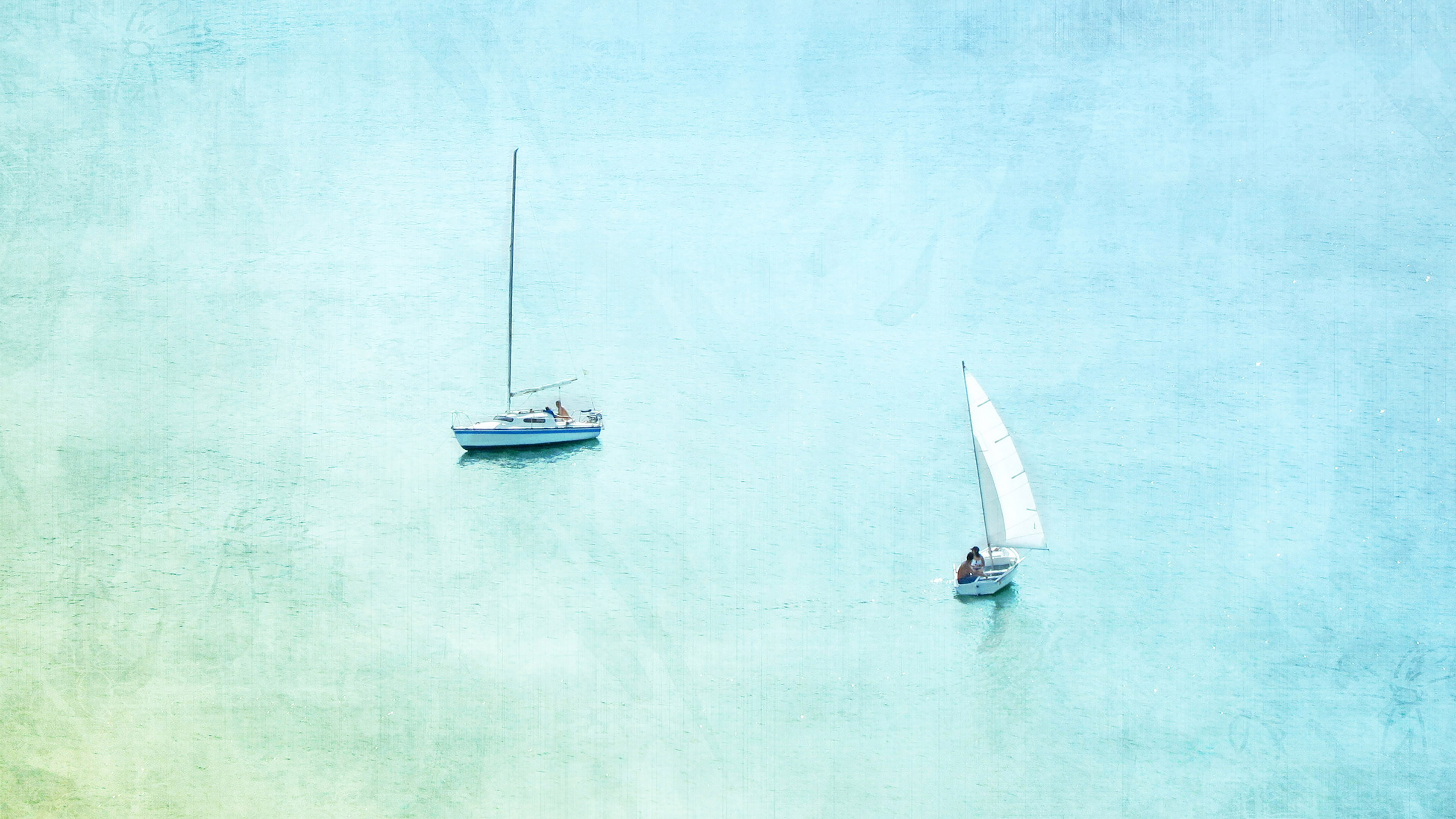 Sea Boat Lake Day Fun Nature Art