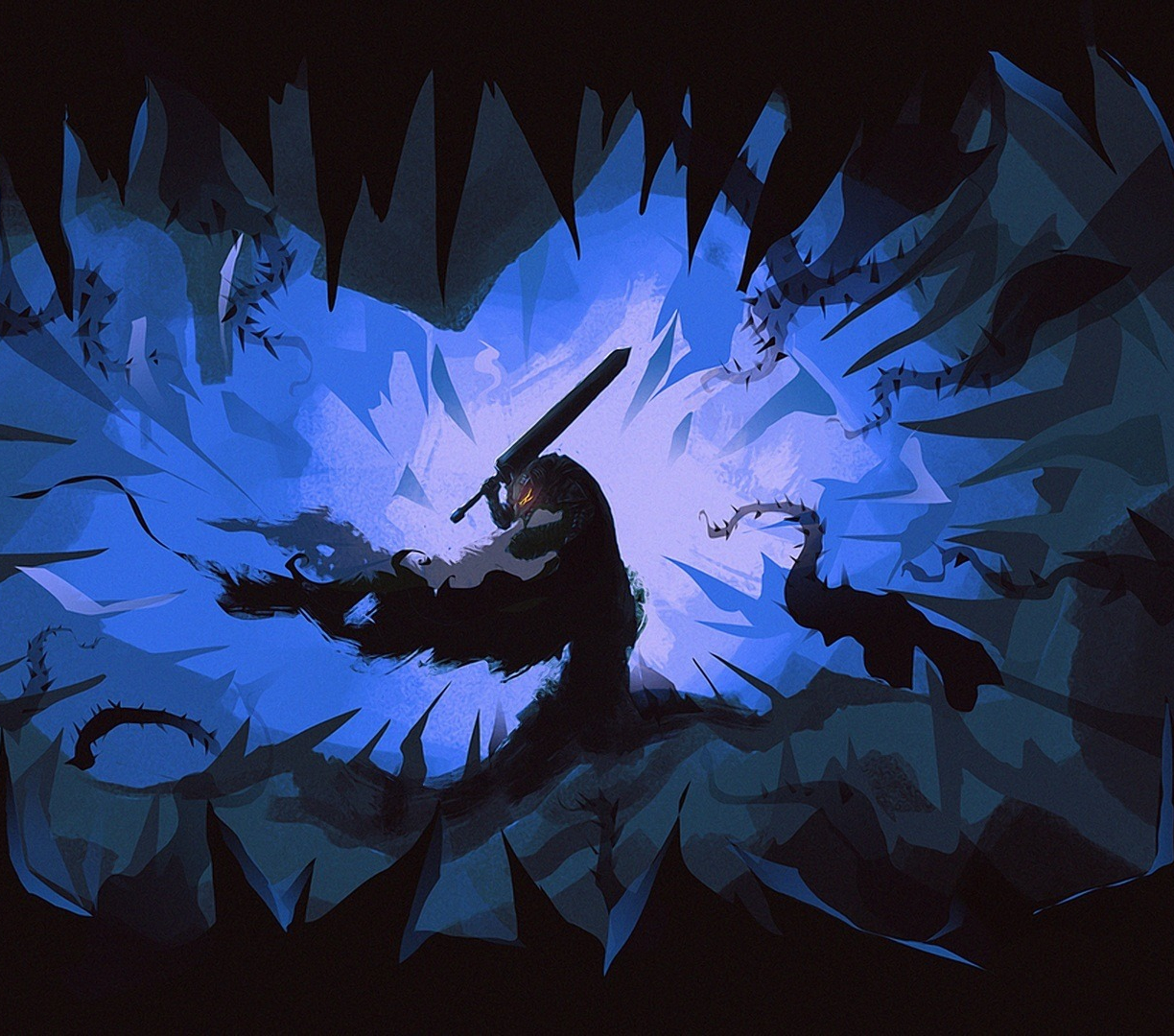 Wallpaper berserk, manga, anime, dark