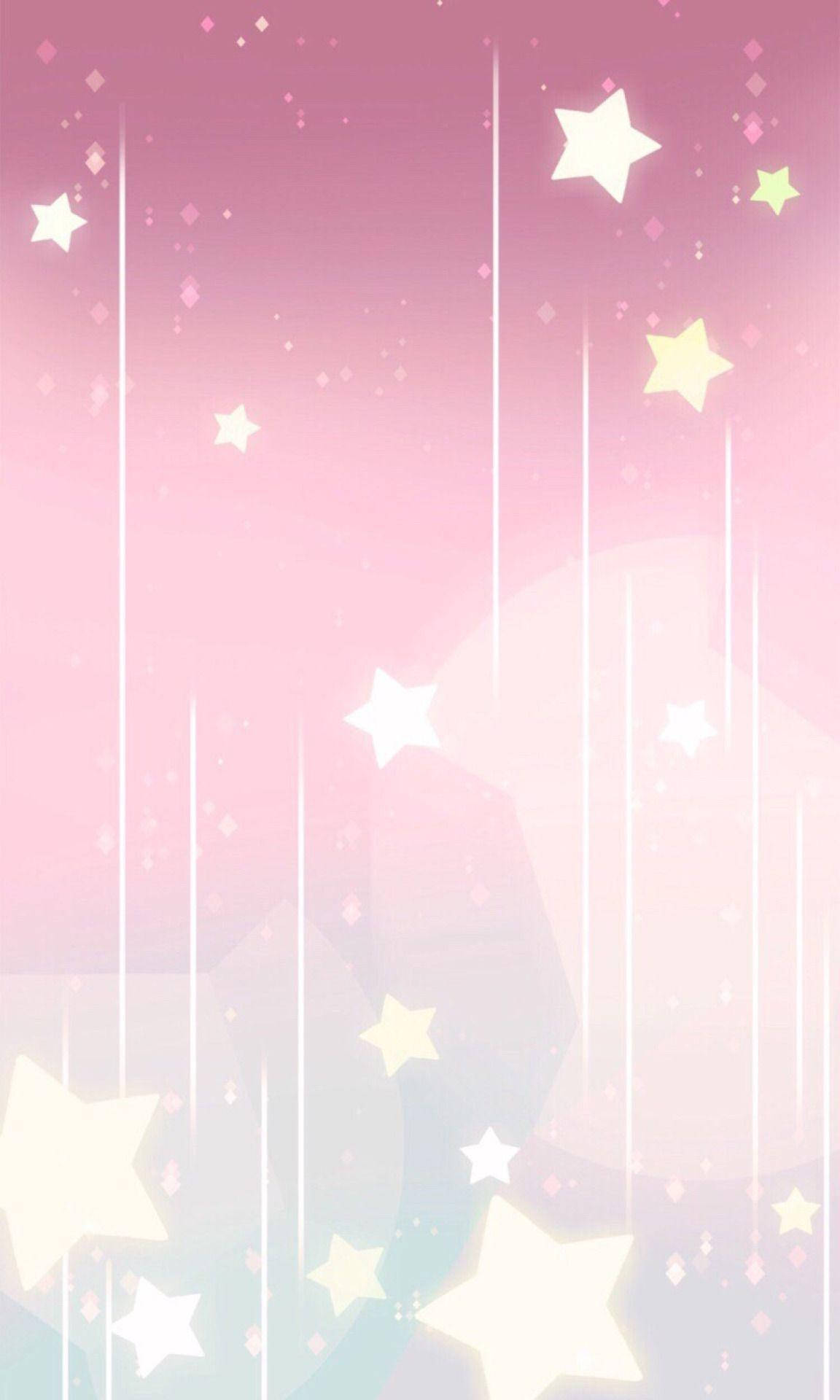 IPhone Pink Aesthetic Stars Wallpaper
