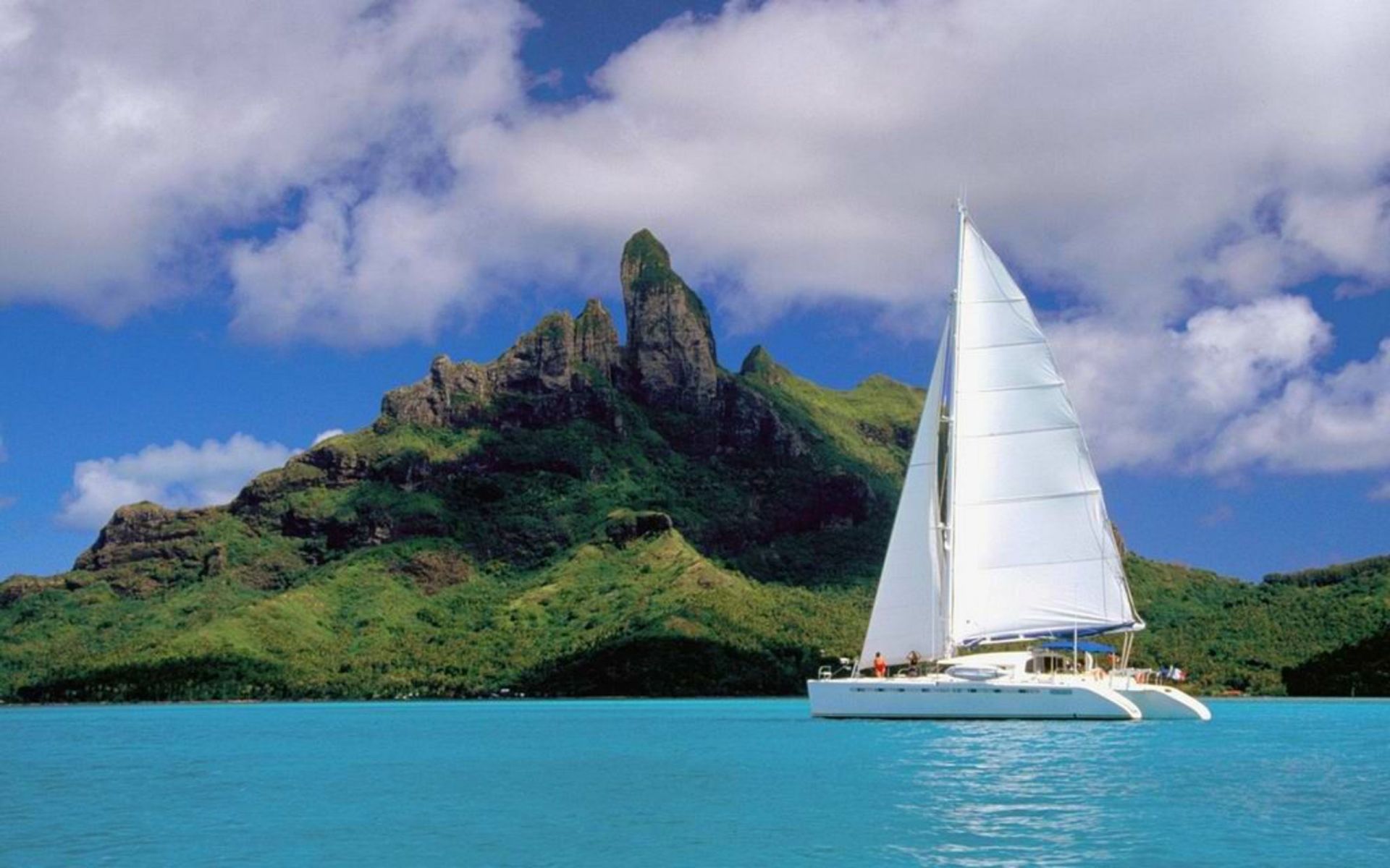 Sailing, Catamaran, Boat wallpaper