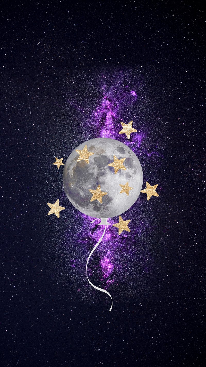 Aesthetic black celestial iPhone