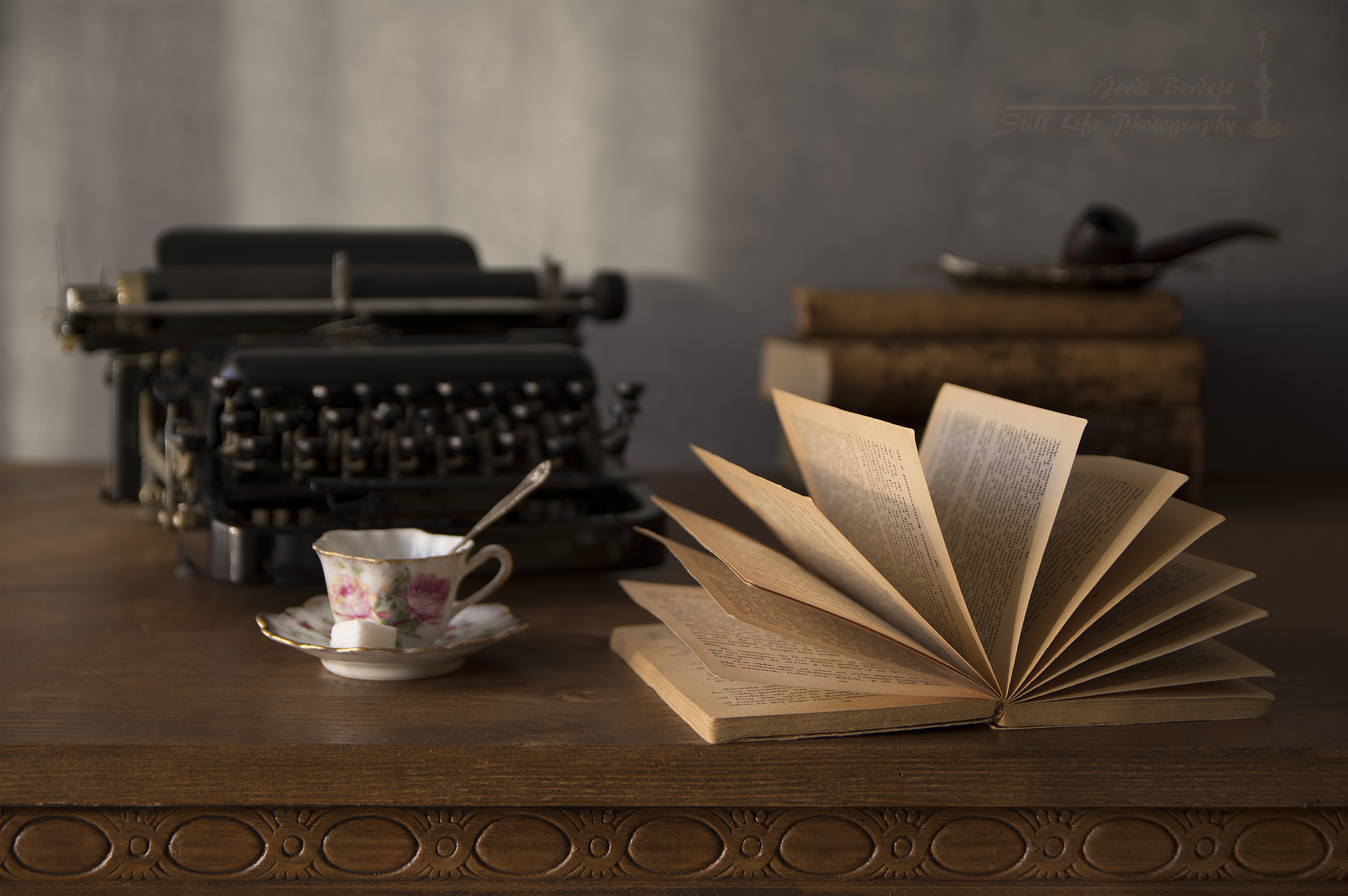HD desktop wallpaper: Book, Typewriter