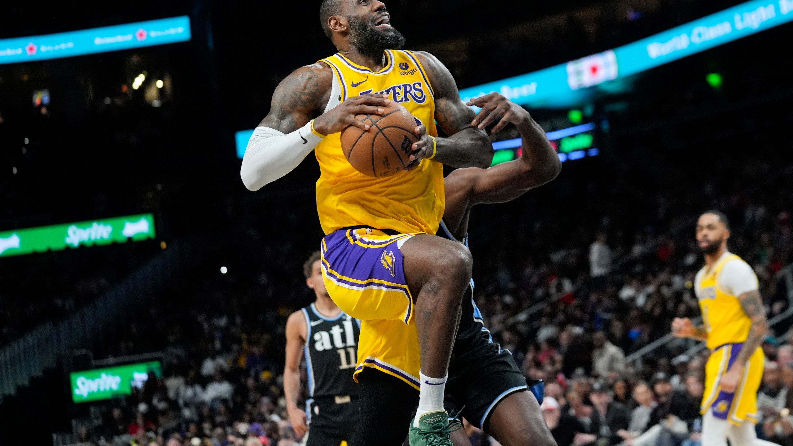 LeBron James and Anthony Davis both