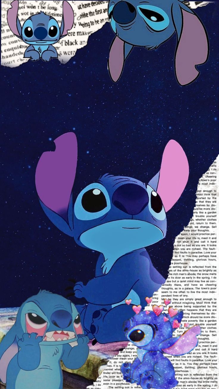 Stitch. Cute cartoon wallpaper, Lilo