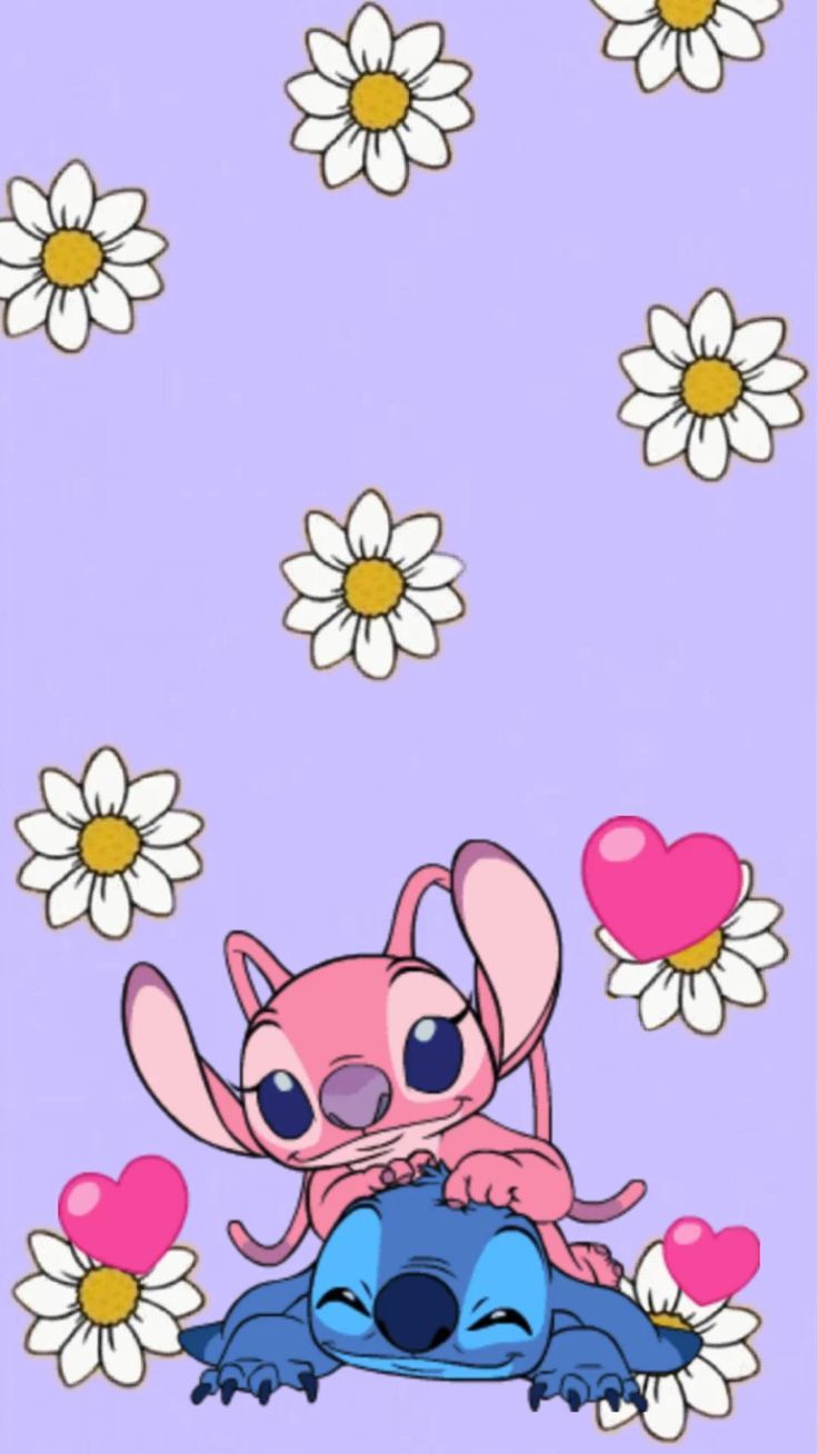 Stitch wall paper. Lilo and stitch