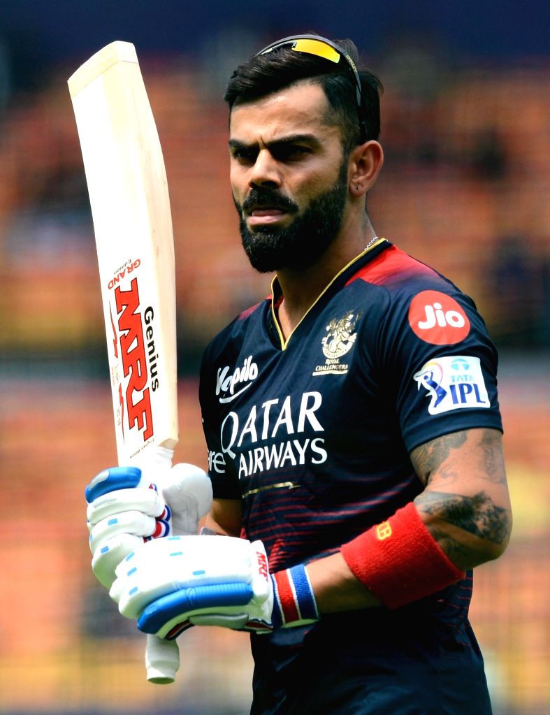 RCB's Virat Kohli during a practice session