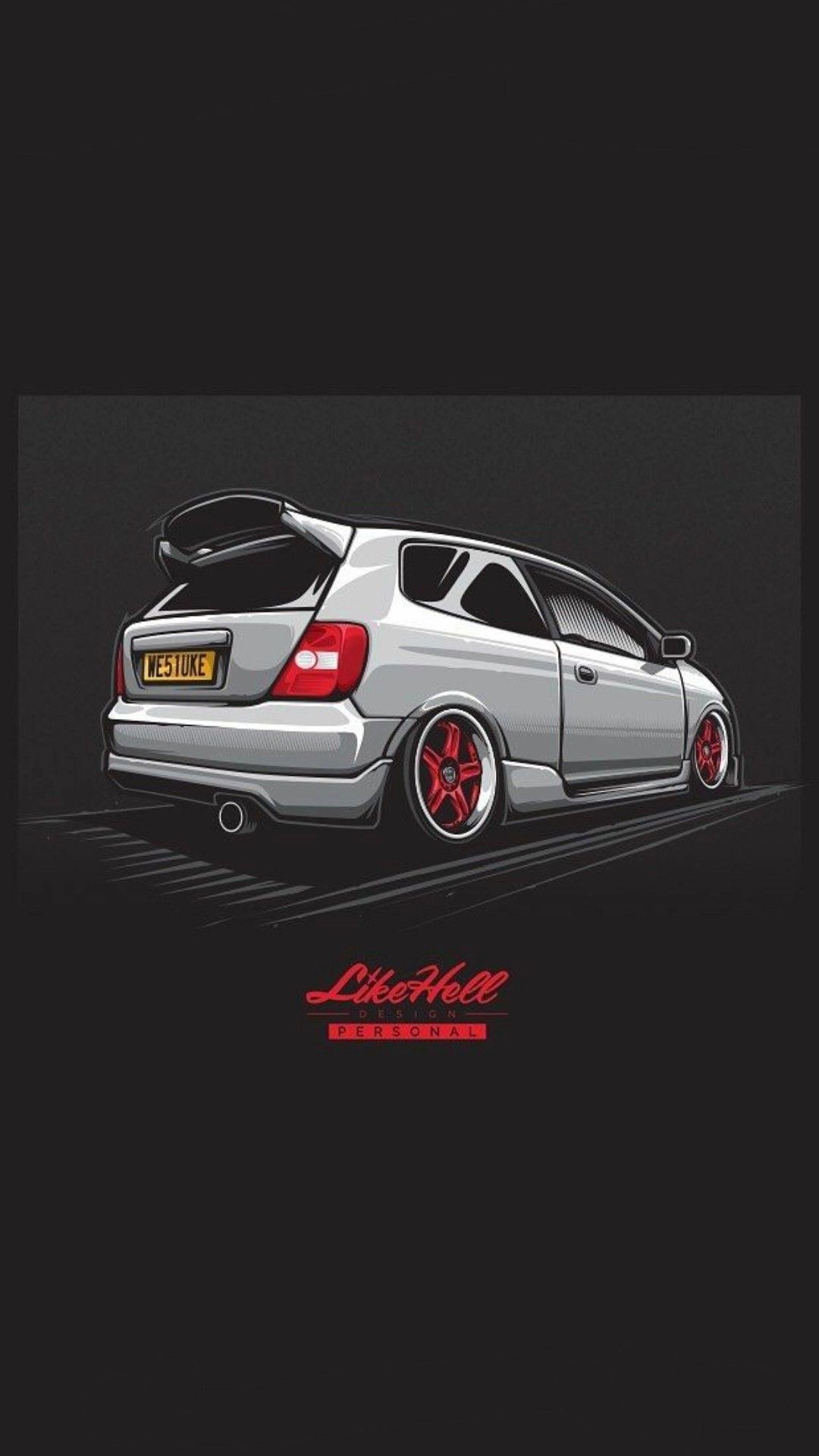 jdm cars, Honda civic, Cool car drawings