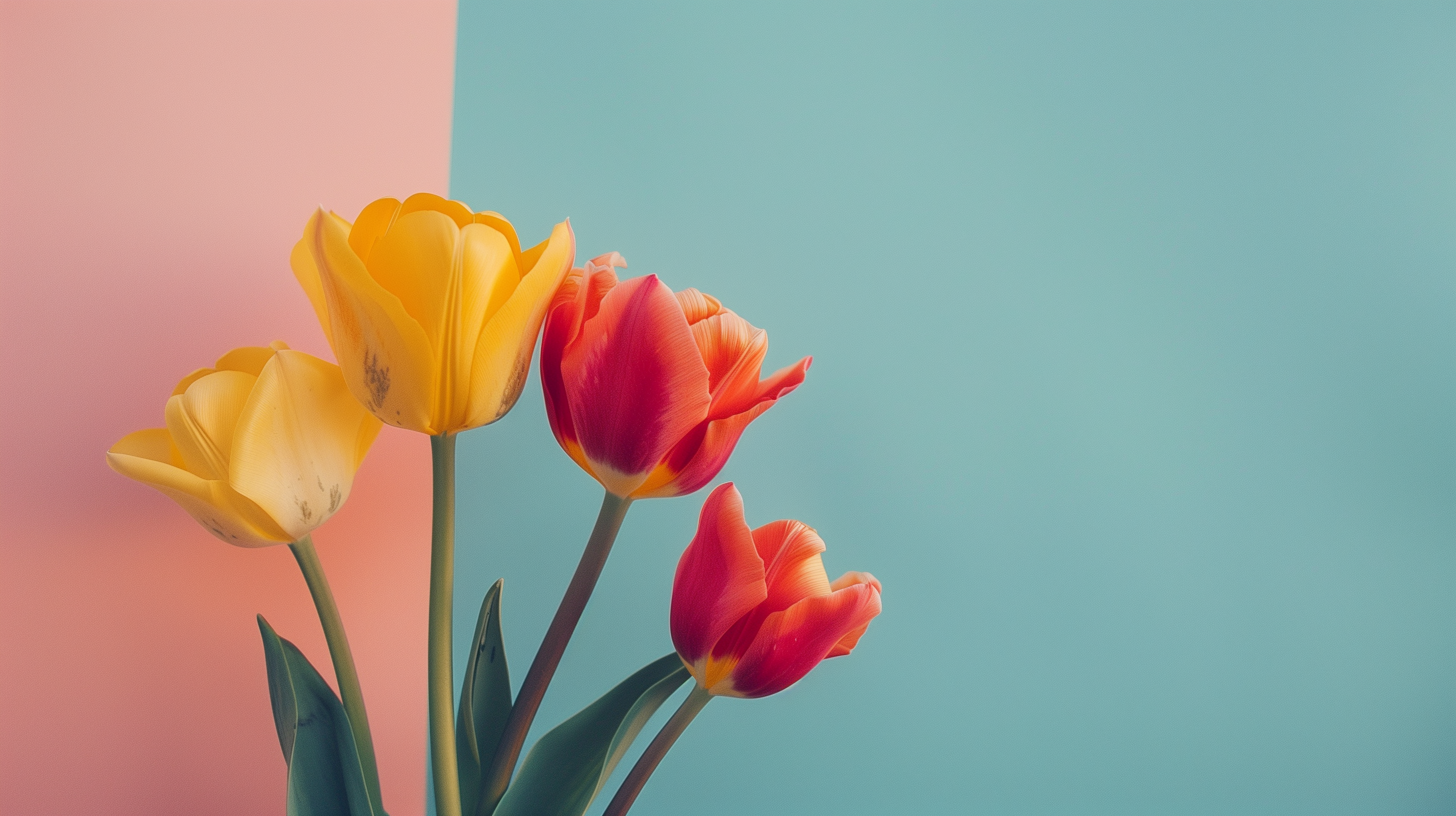Springtime Minimalist Tulips