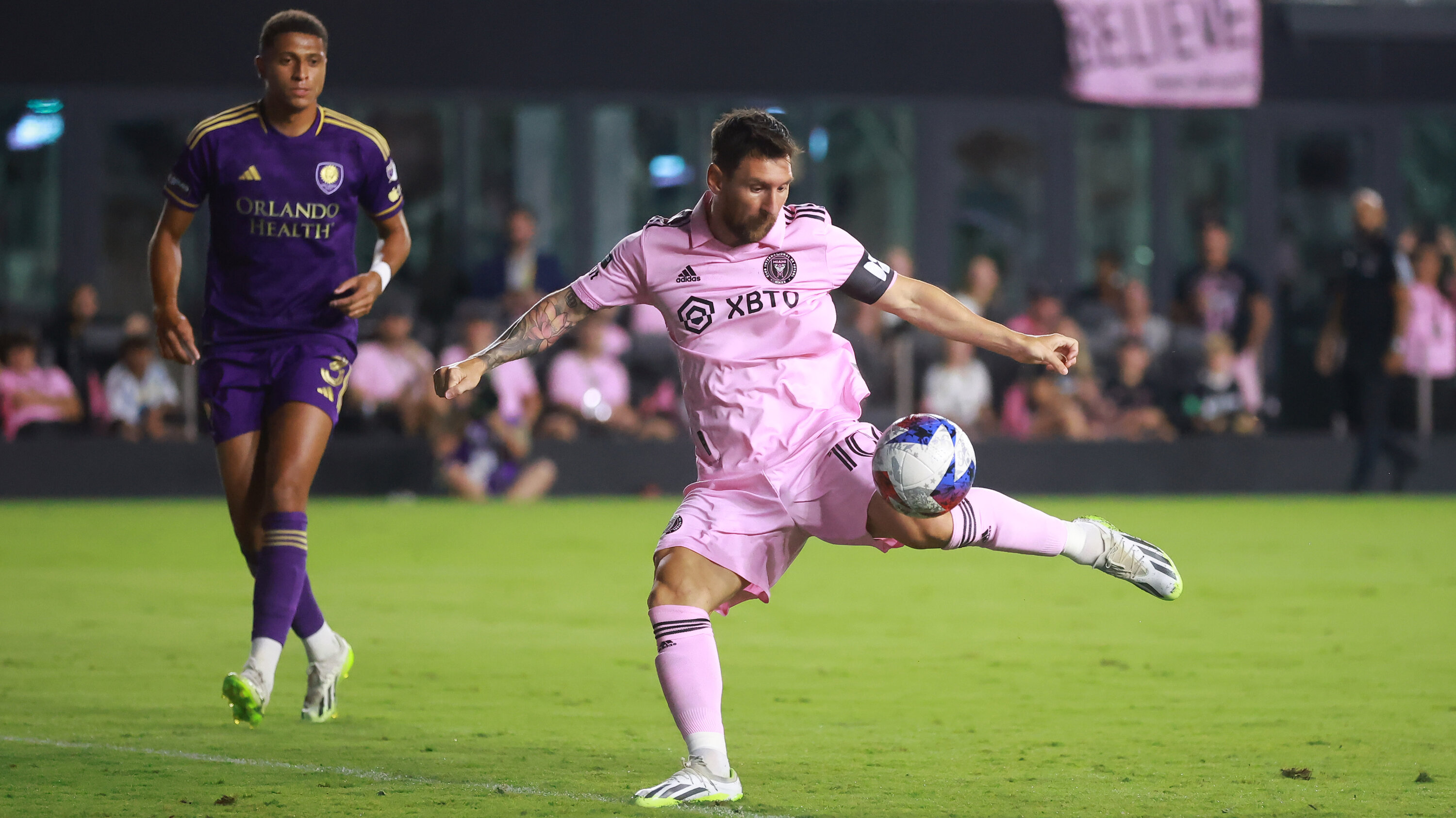 Lionel Messi Scores Twice for Inter