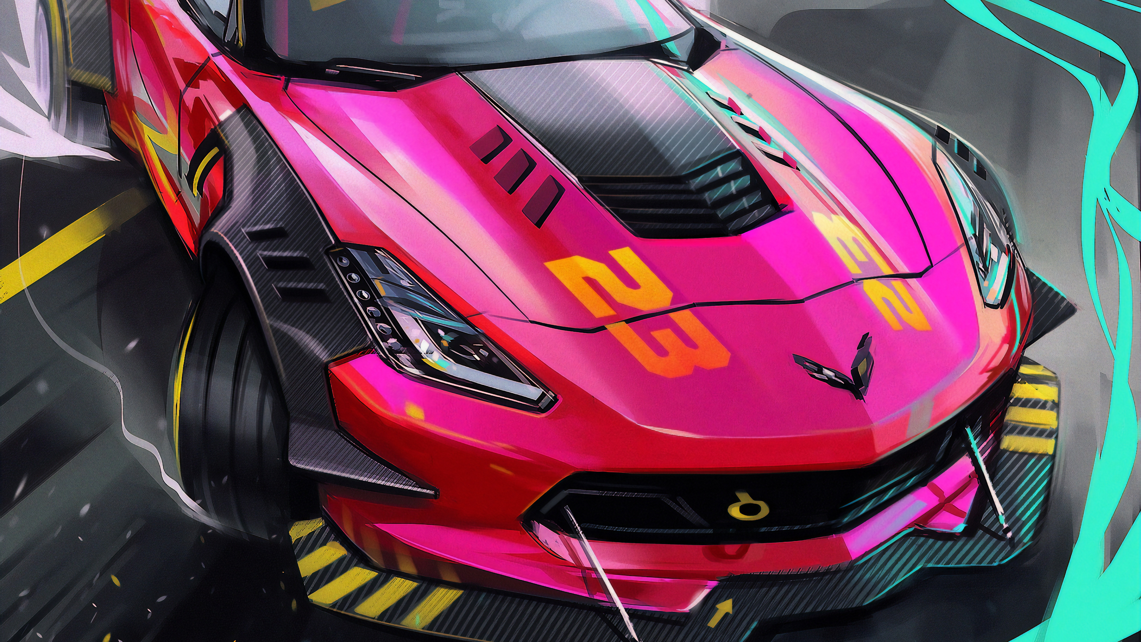 Drifting Car Digital Art 4k Wallpaper, HD Cars Wallpaper, 4k Wallpaper Image, Background, Photos and Picture