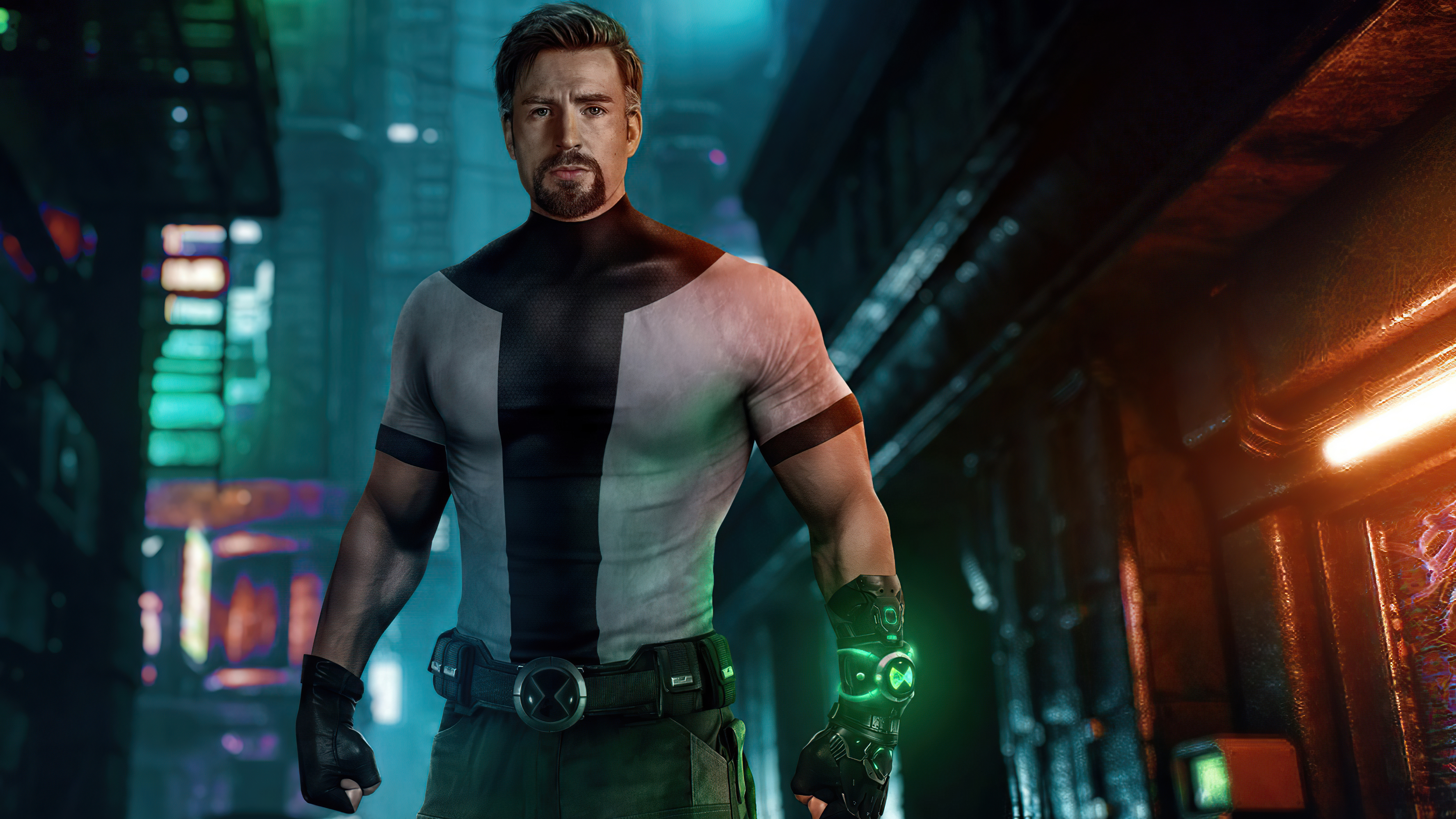 Chris Evans X Ben10 Wallpaper, HD Superheroes Wallpaper, 4k Wallpaper Image, Background, Photos and Picture