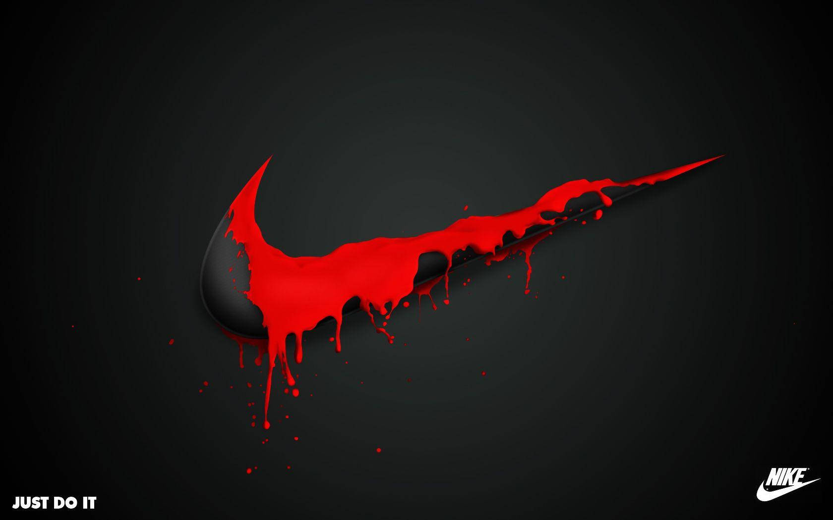 Nike Drip Logo Wallpaper