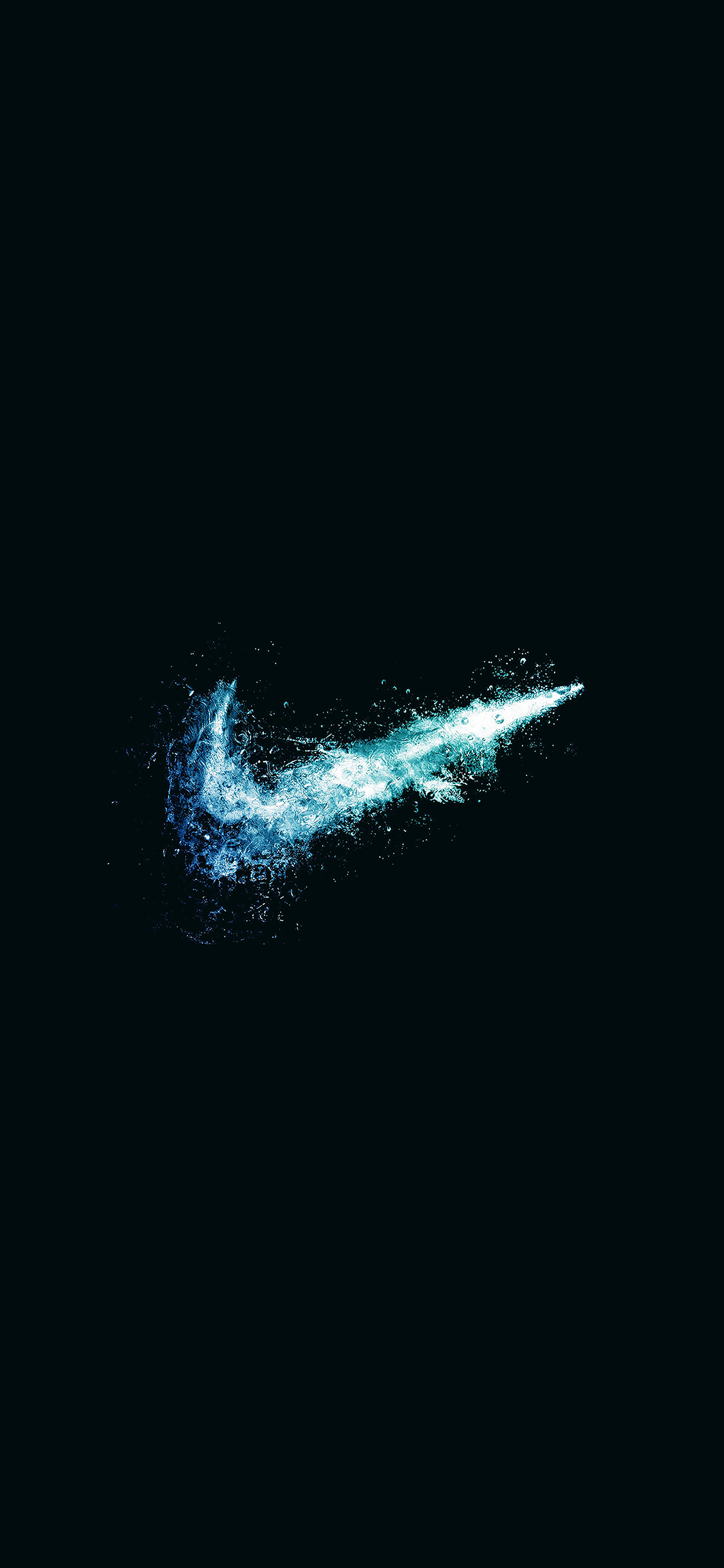 Wallpaper Nike Water Logo Dark