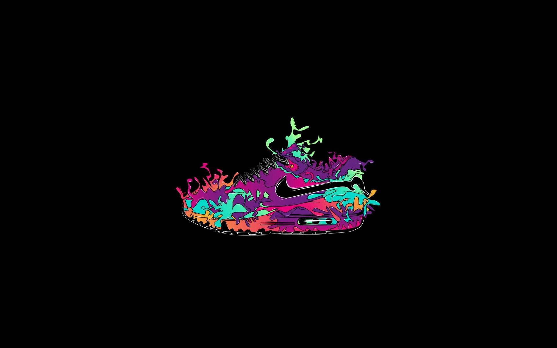 Nike Drip Logo Wallpaper