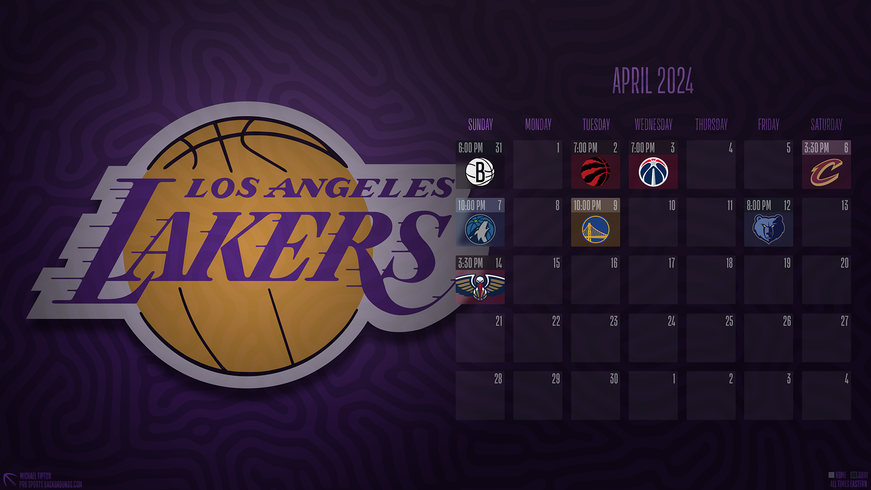 2024 Los Angeles Lakers wallpaper
