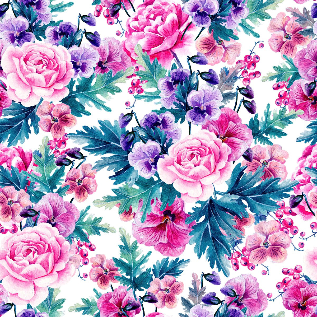 Purple Flowers Wallpaper