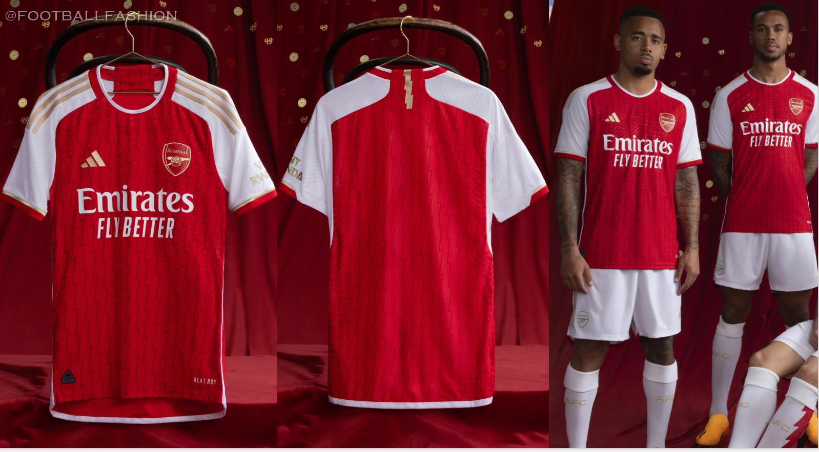 Arsenal FC 2023 24 Adidas Home Kit