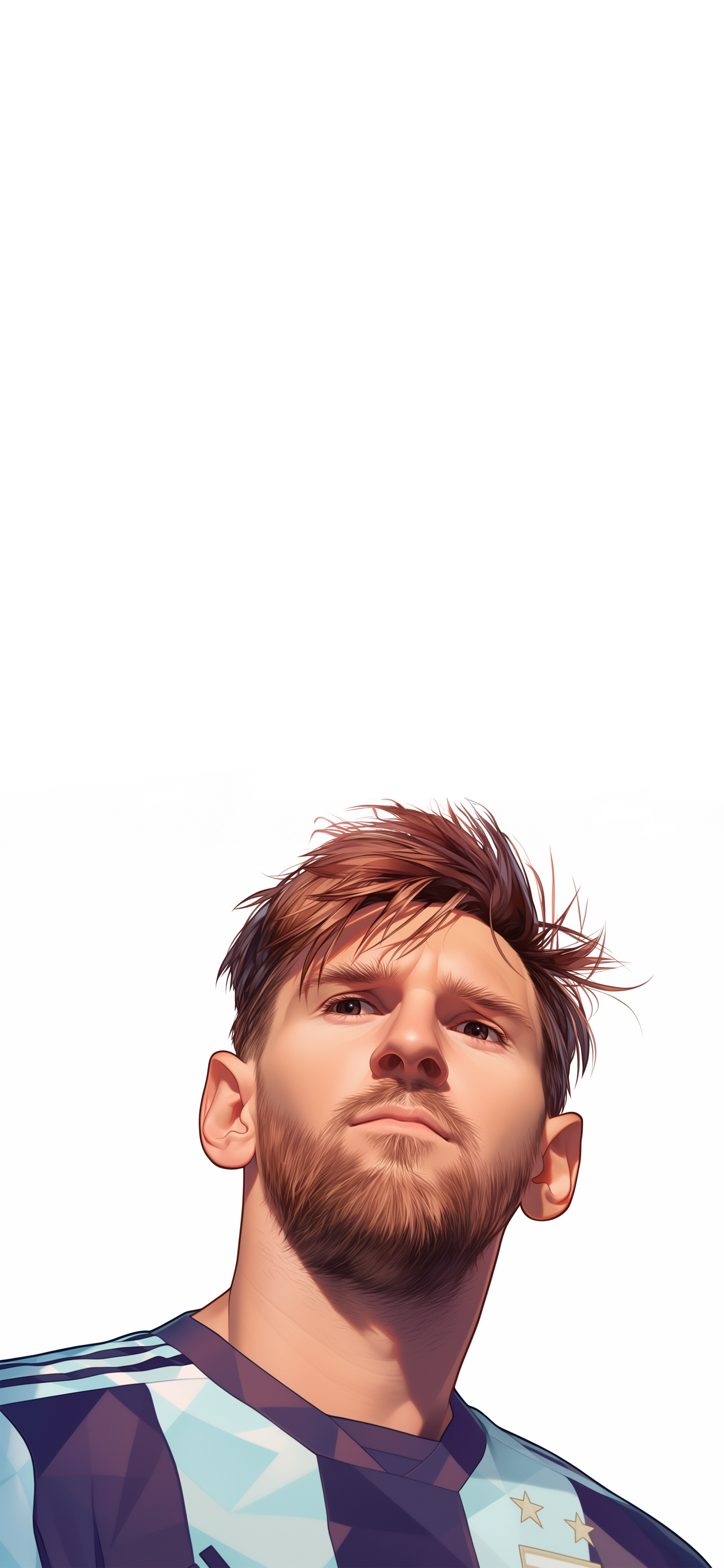 Leo Messi White Wallpaper ⚽