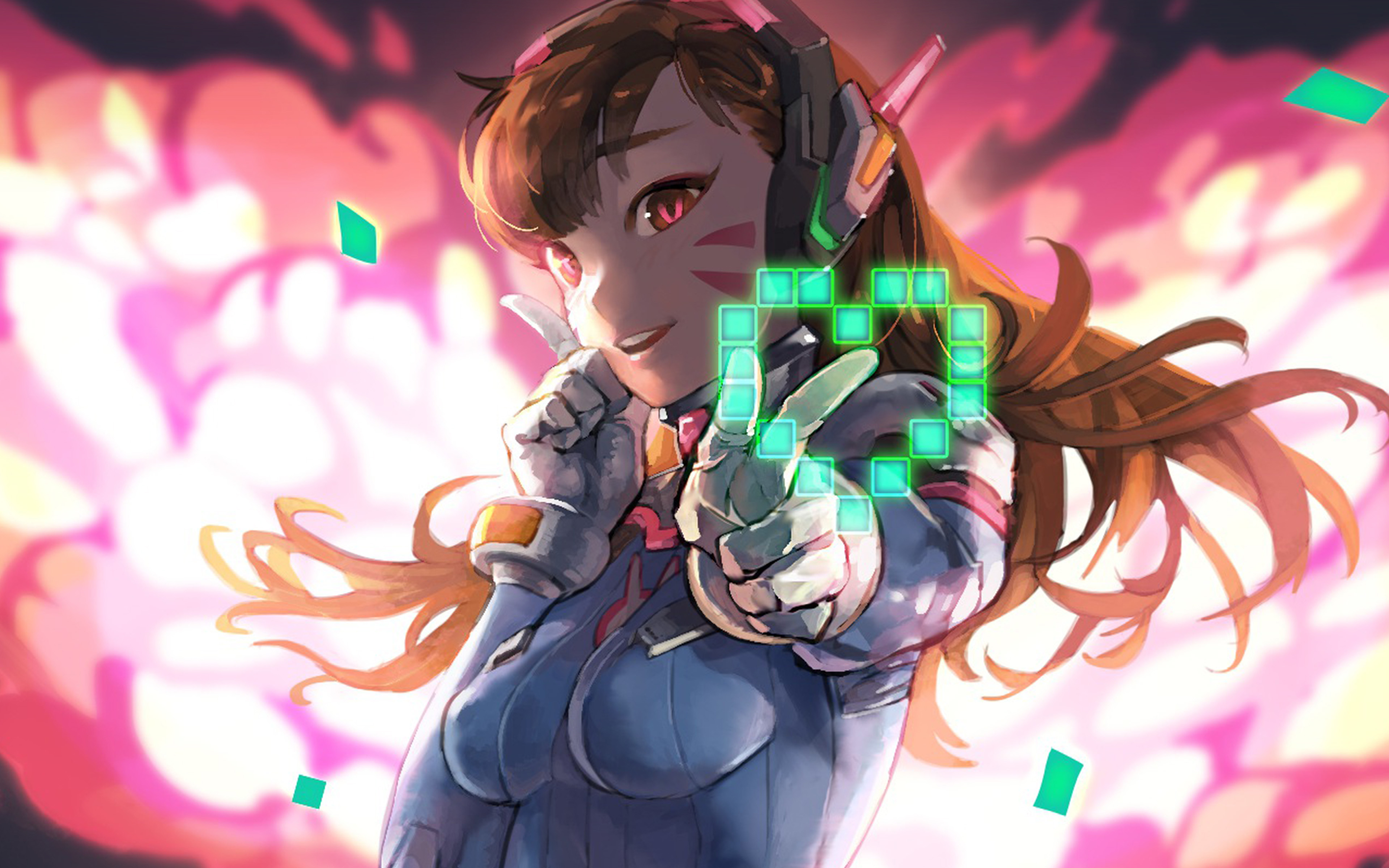 Diva Girl Anime Game Overwatch Art