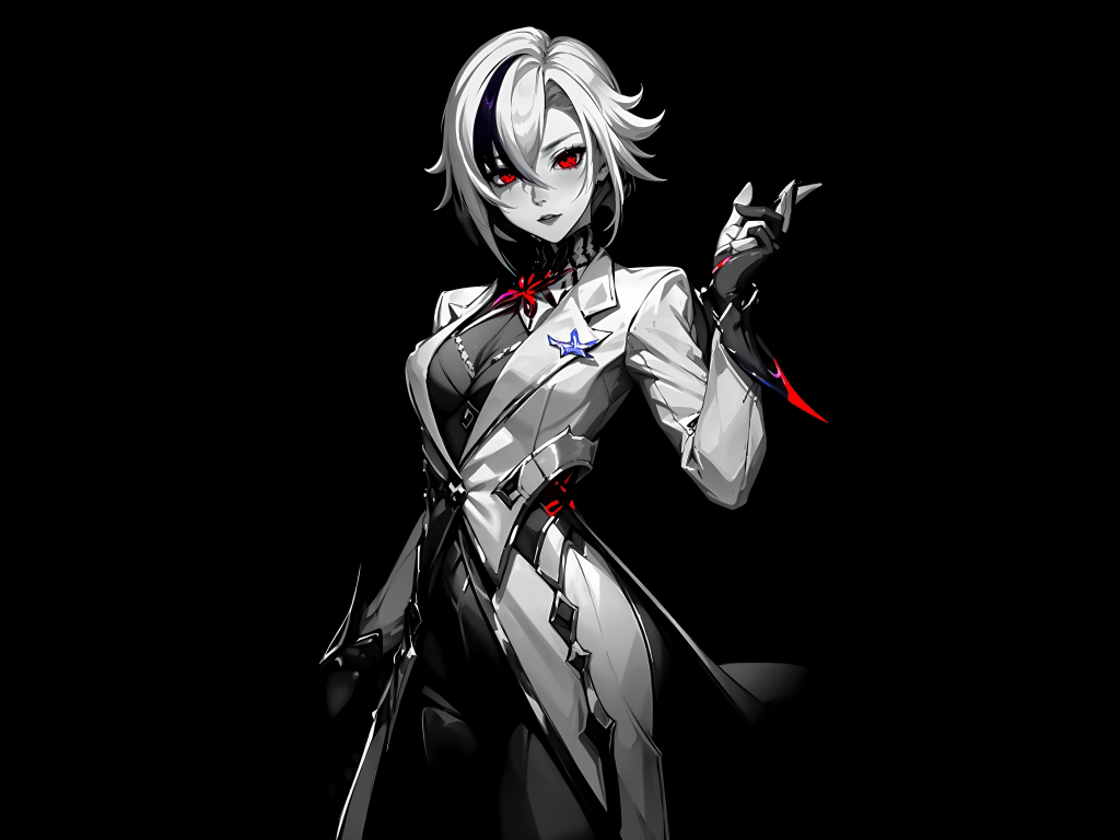 Wallpaper anime game, arlecchino