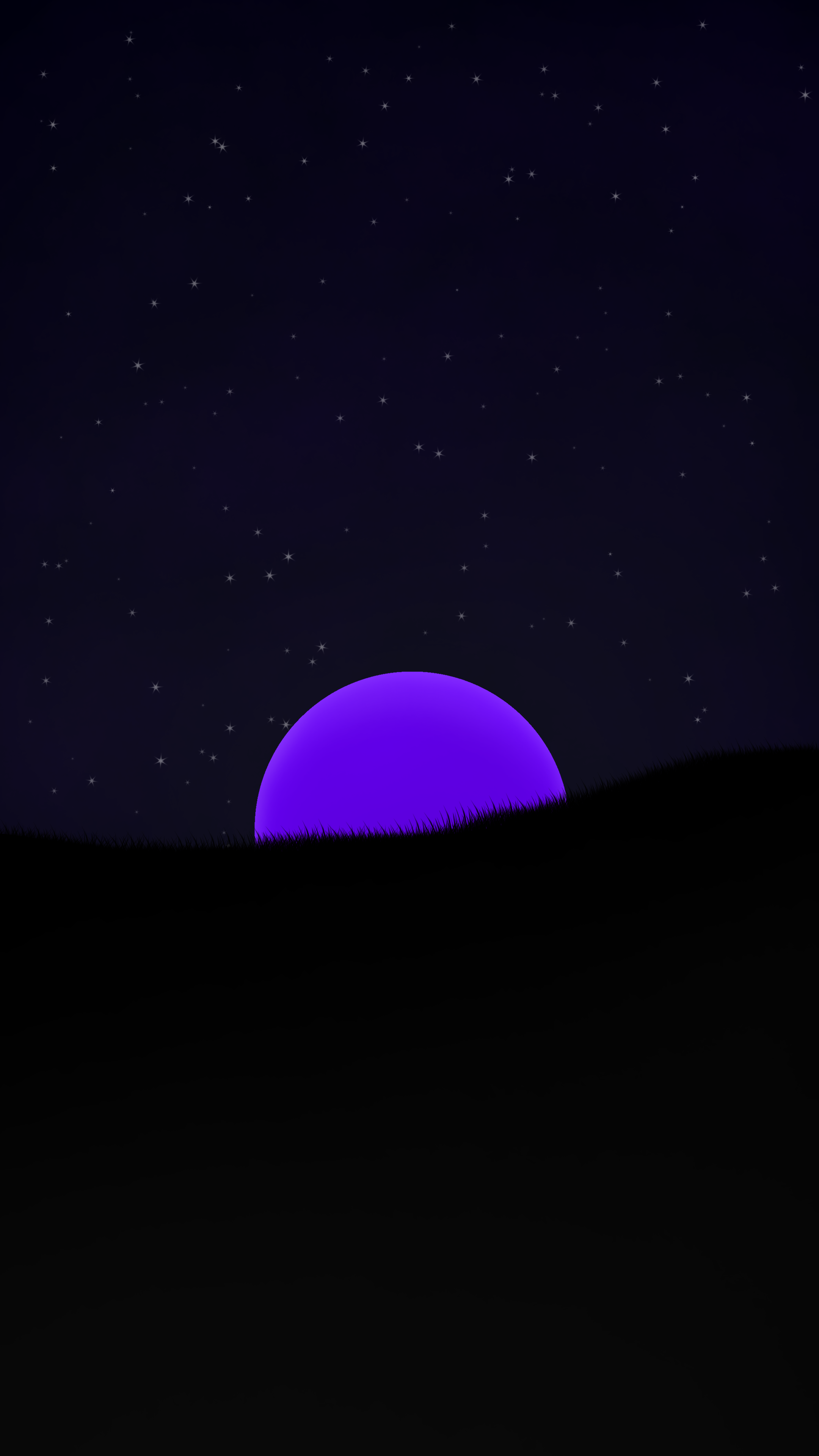 Minimal Purple Moon [2160x3840], r