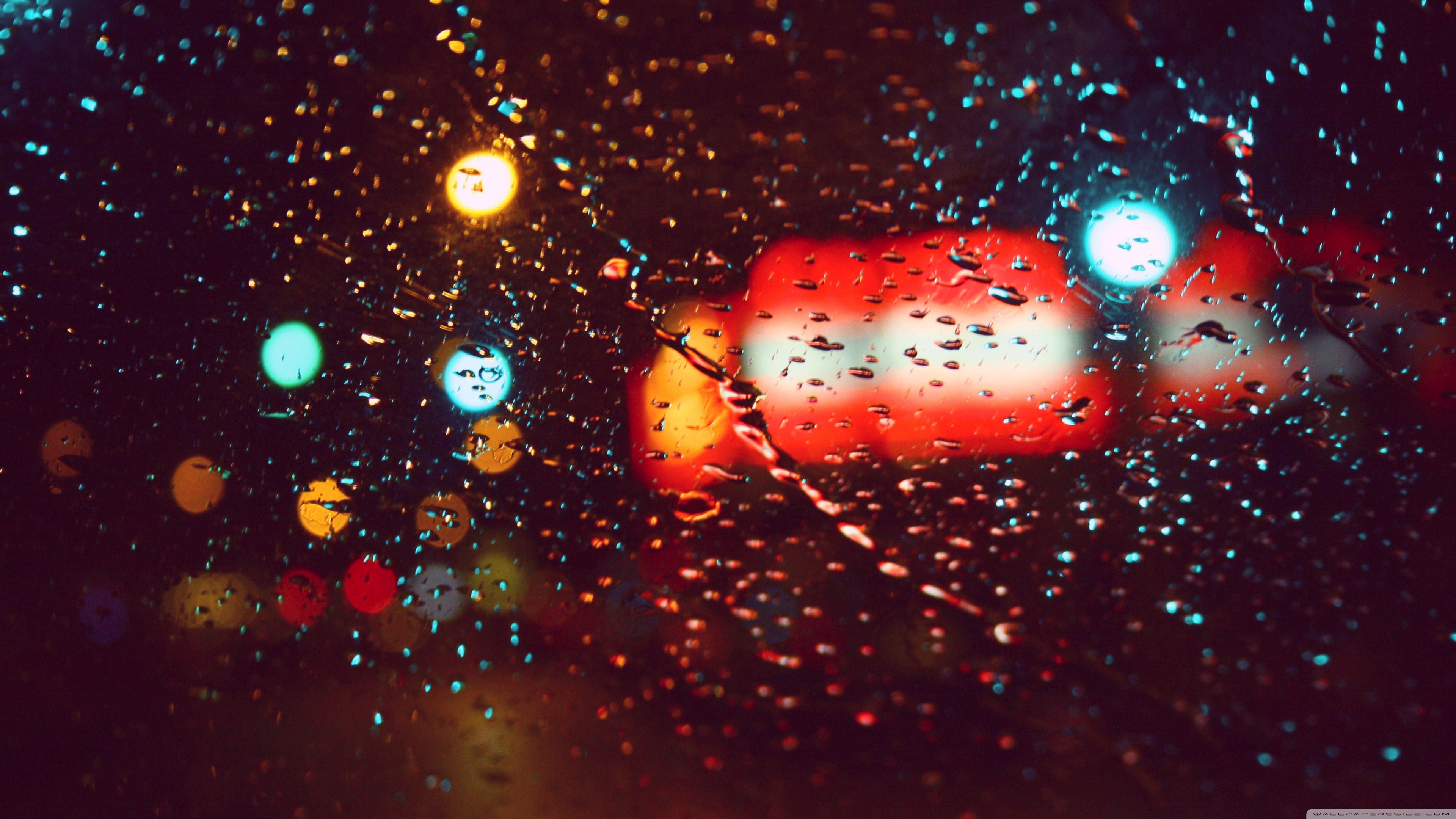 Rain Drops Ultra HD Desktop Background