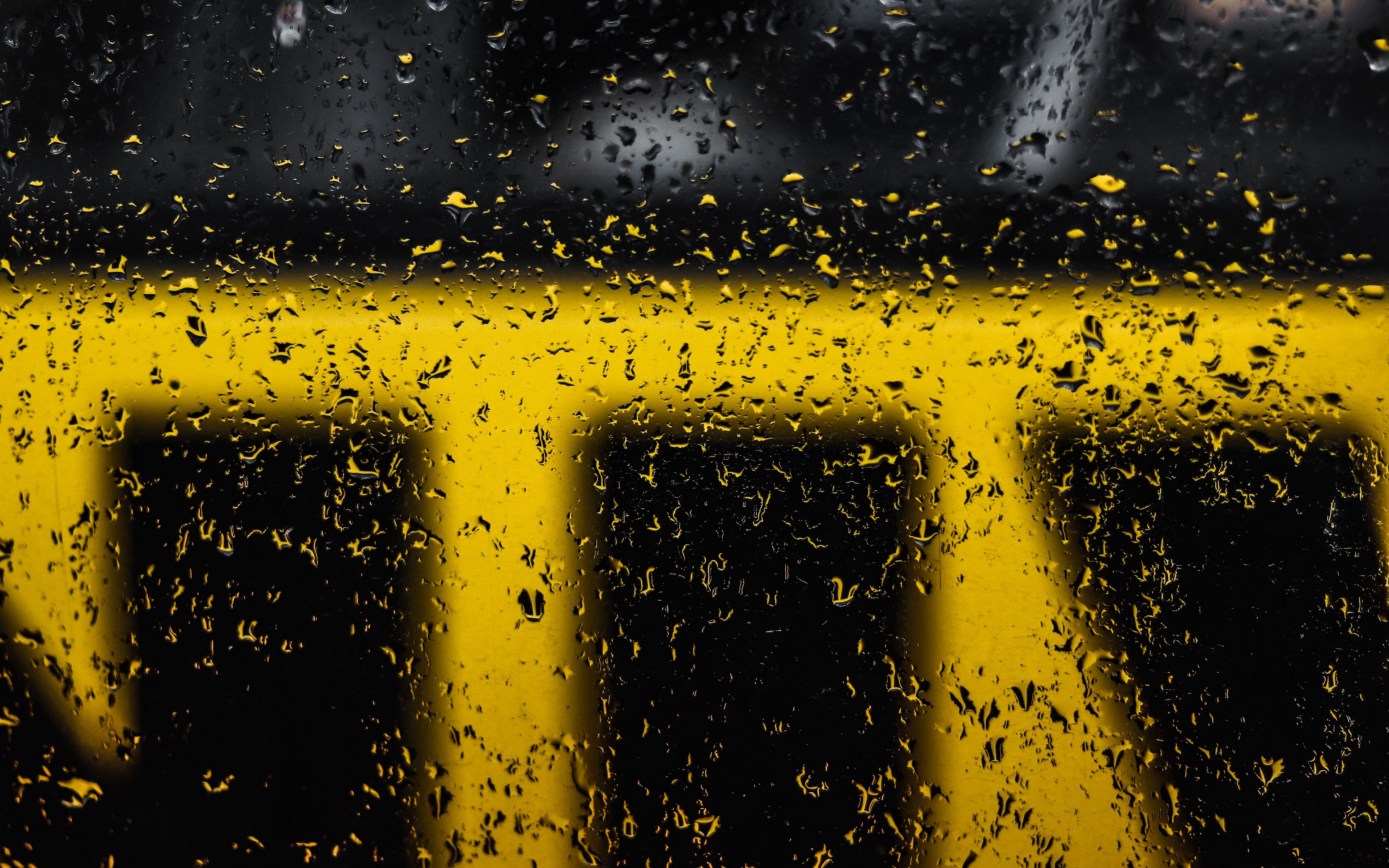 wallpaper 3840x2400 rain, drops
