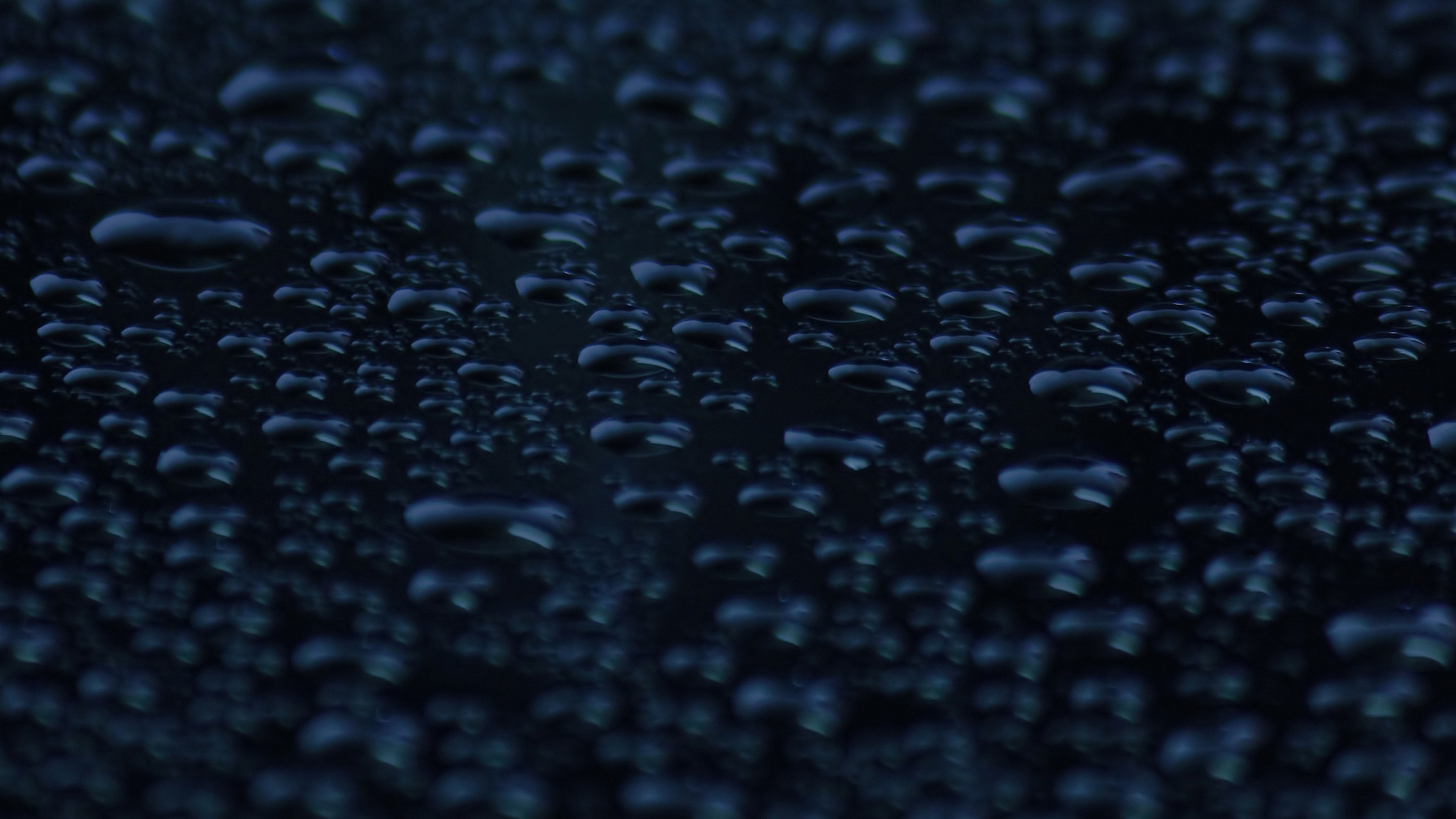 Rain Drop Blue Dark Pattern Background