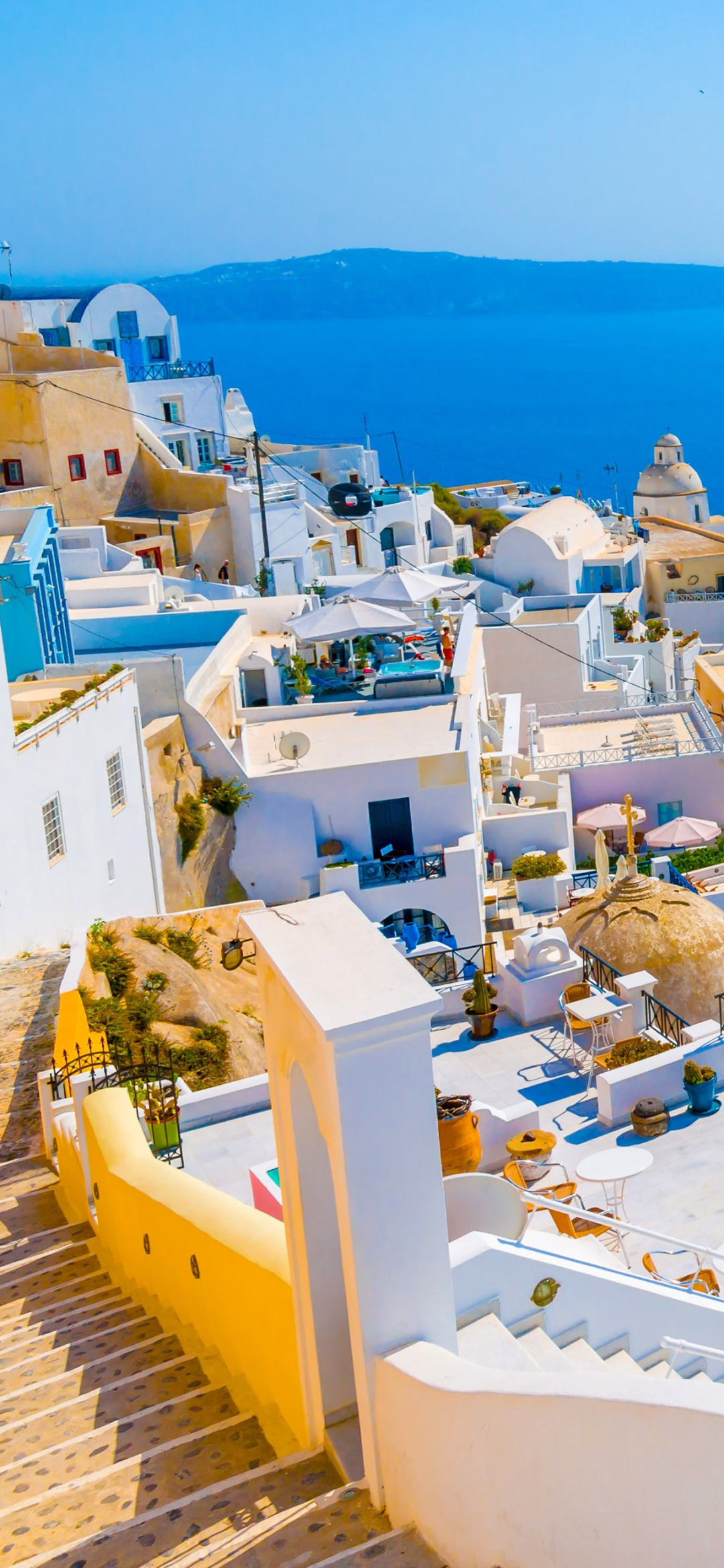 Santorini Phone Wallpaper