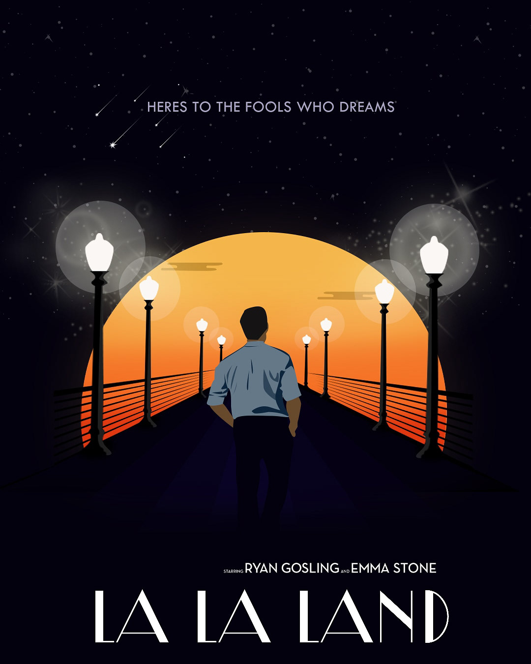 la la land Illustration art - Behance