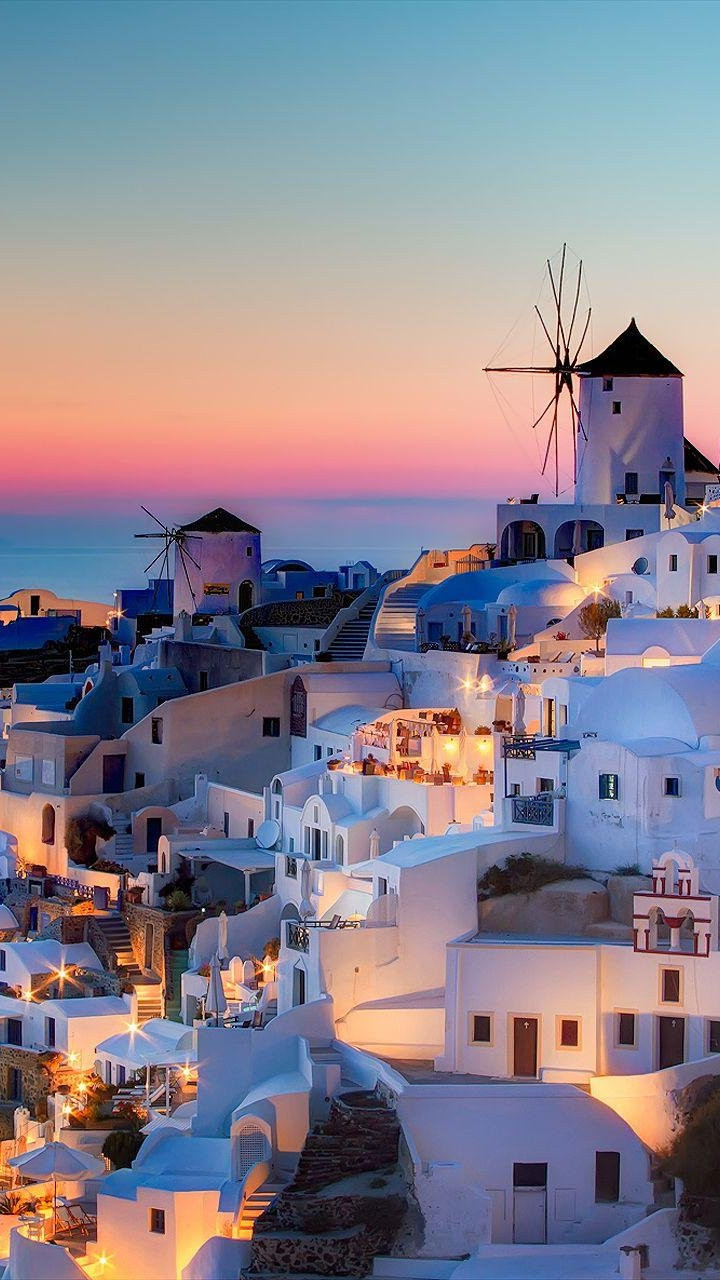 Santorini Background Wallpaper 93147